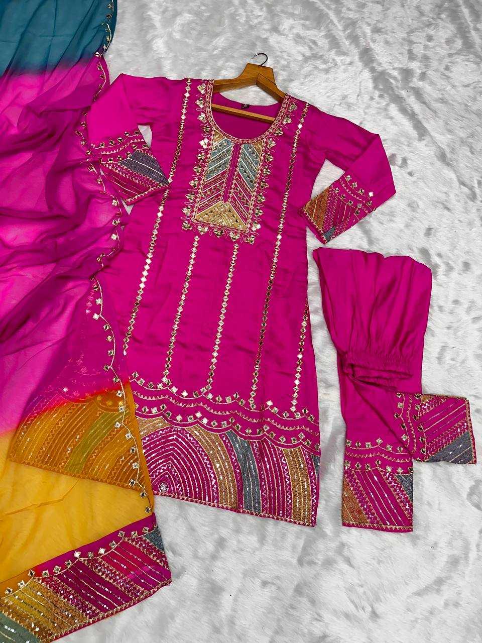 YNF COTTON KESH408 6004 SUIT WHOLESALE EMBROIDERY DESIGNER COTTON SUIT MANUFACTURER