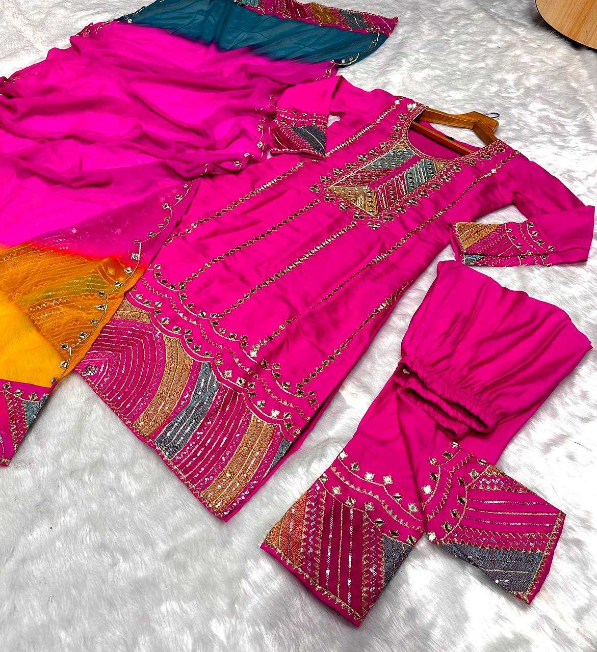 YNF COTTON KESH408 6004 SUIT WHOLESALE EMBROIDERY DESIGNER COTTON SUIT MANUFACTURER