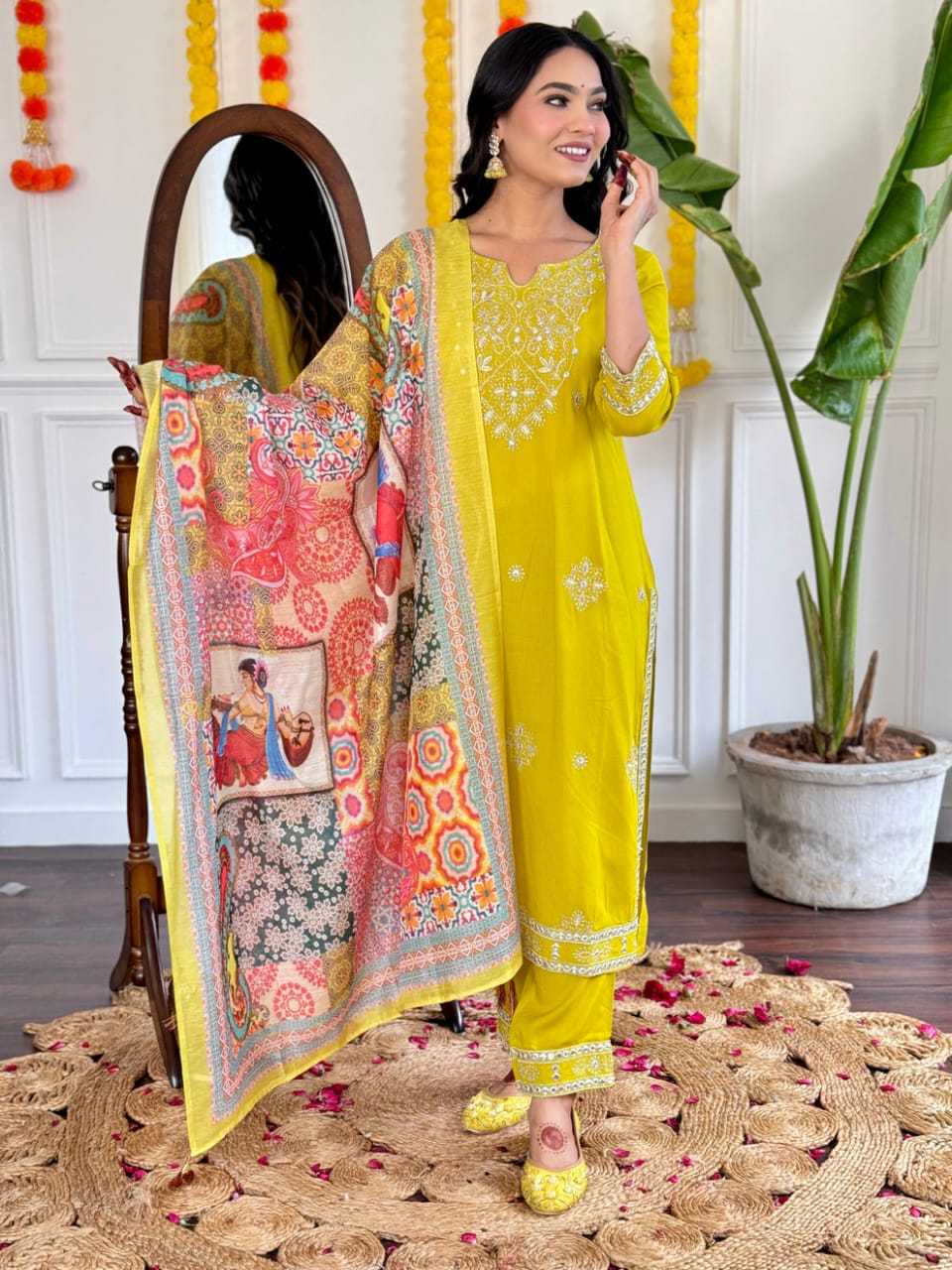 YNF COTTON KESH409 013 SUIT WHOLESALE EMBROIDERY DESIGNER COTTON SUIT MANUFACTURER