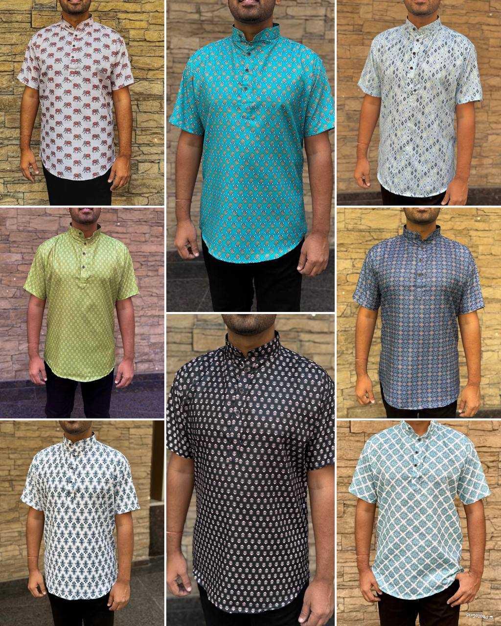 Ynf Cotton RIN125 Puspa Mens Wear Wholesale Mens Kurtas Casual Wear Men Short Kurta Manufacturer