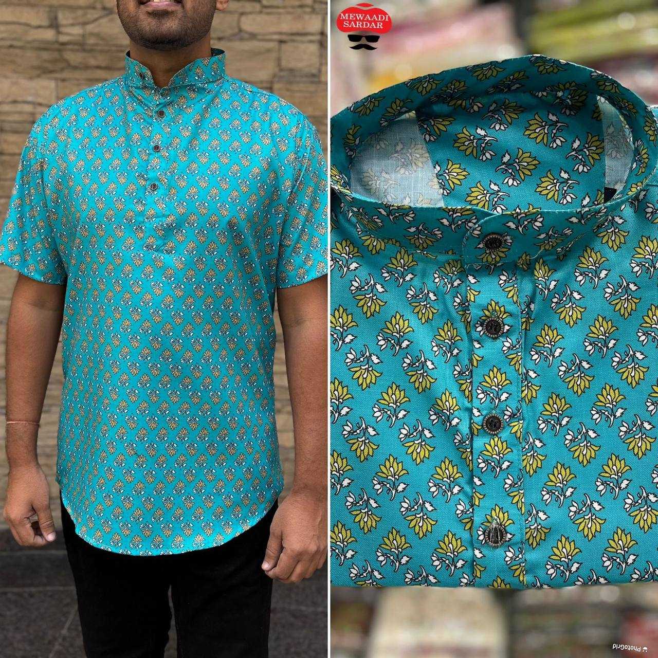 Ynf Cotton RIN125 Puspa Mens Wear Wholesale Mens Kurtas Casual Wear Men Short Kurta Manufacturer