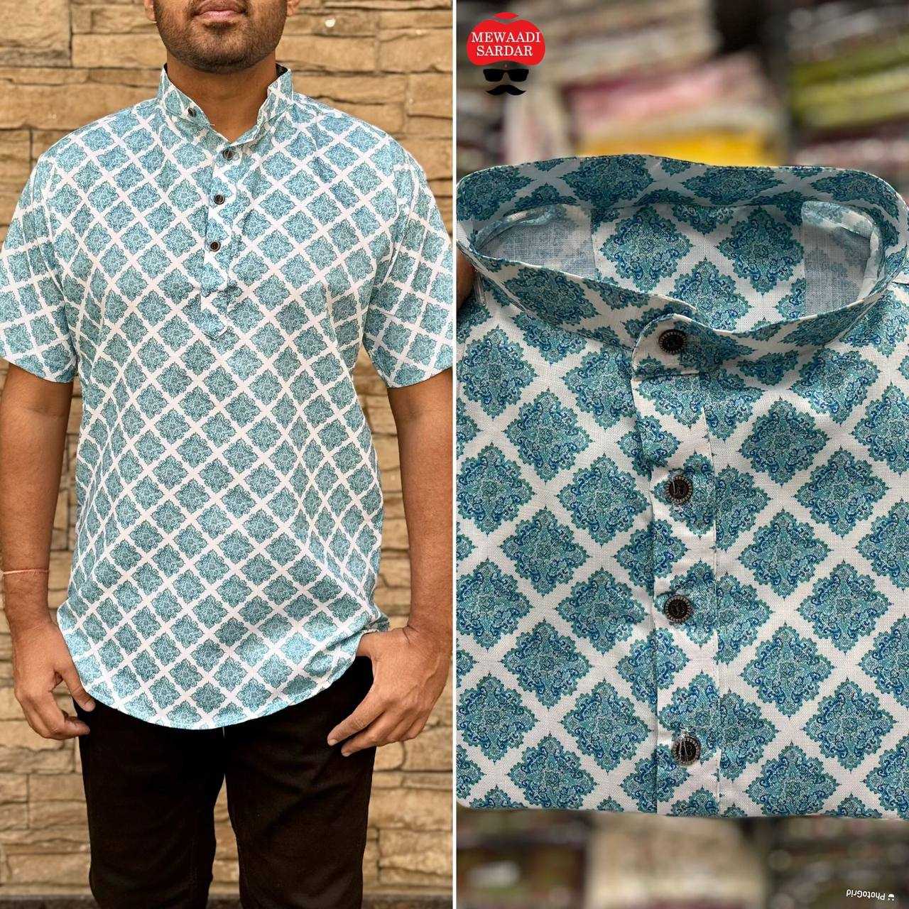 Ynf Cotton RIN125 Puspa Mens Wear Wholesale Mens Kurtas Casual Wear Men Short Kurta Manufacturer