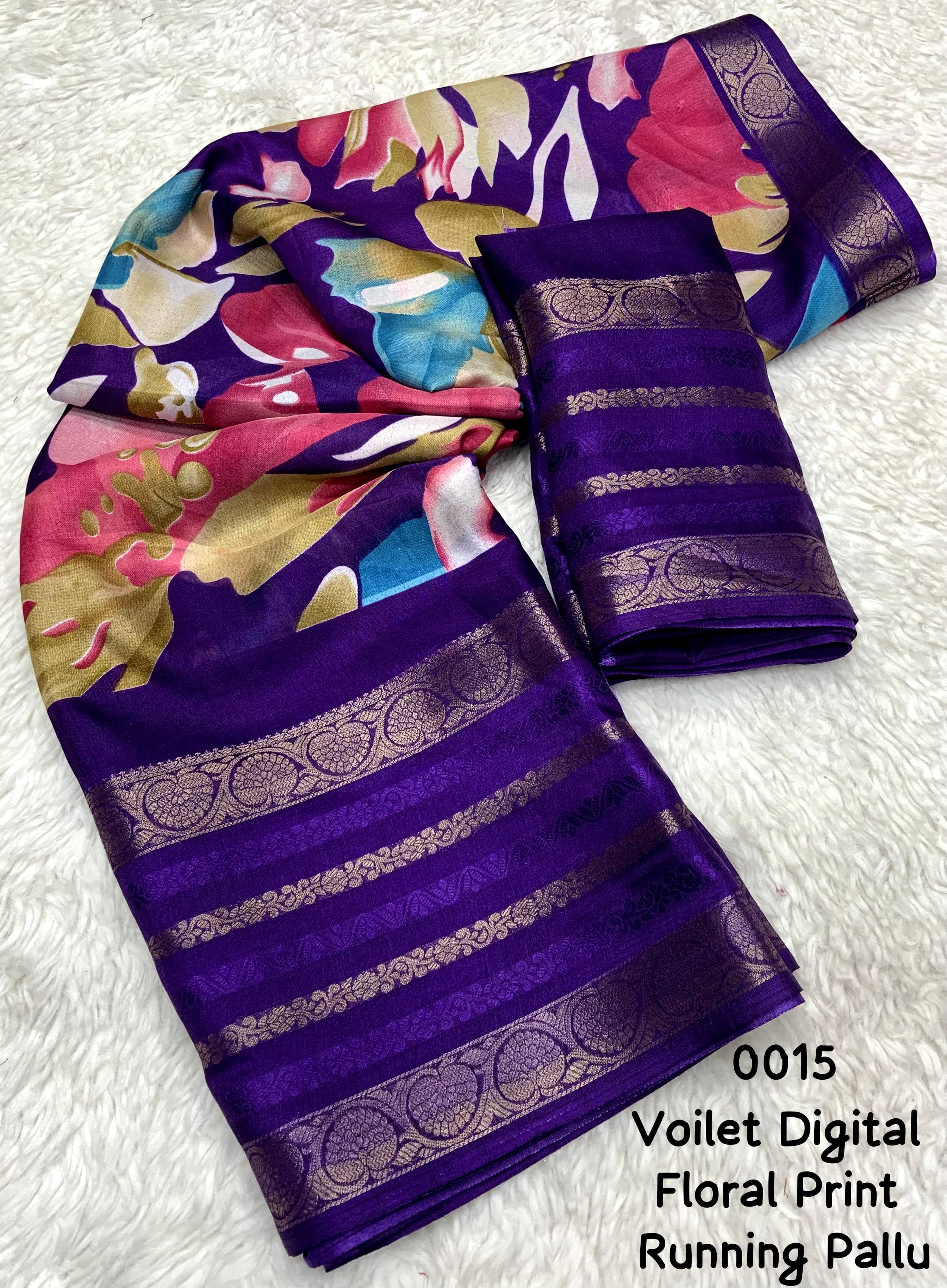 Ynf Crepe Silk KESH370 AHD06 Silk Sarees Wholesale Printed Silk Saree Crepe Silk Saree Designer Silk Sarees Manufacturer