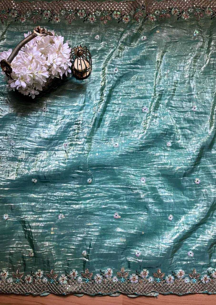 YNF CRUNCHI SILK RIN133 542 SAREES WHOLESALE SILK SEQUINS WORK DESIGNER SAREES MANUFACTURER