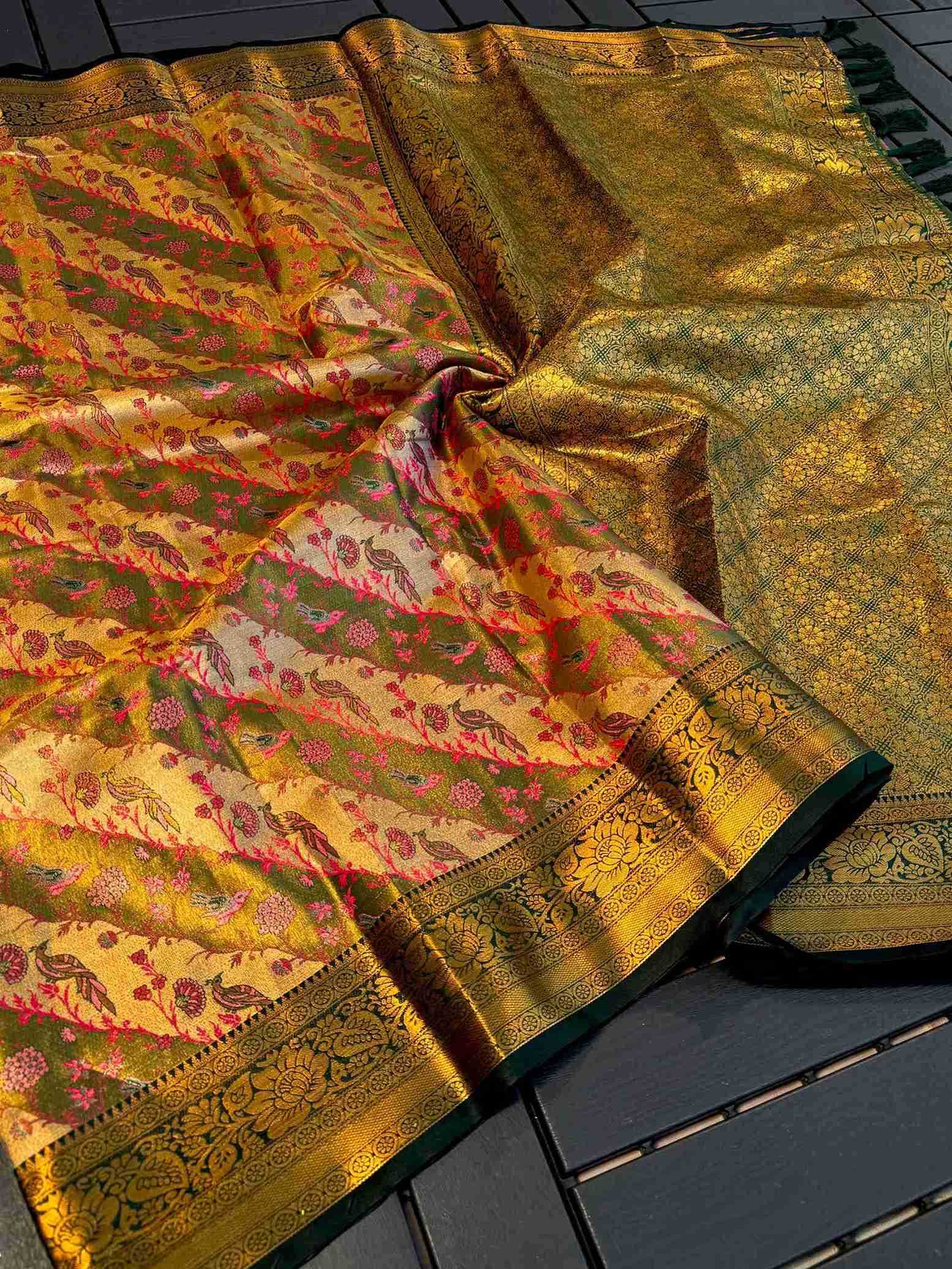 Ynf Dharmavaram Silk RIN116 REW35 Silk Sarees Wholesale Silk Sarees With Contrast Pallu Zari Border Silk Sarees Festival Silk Sarees Manufacturer