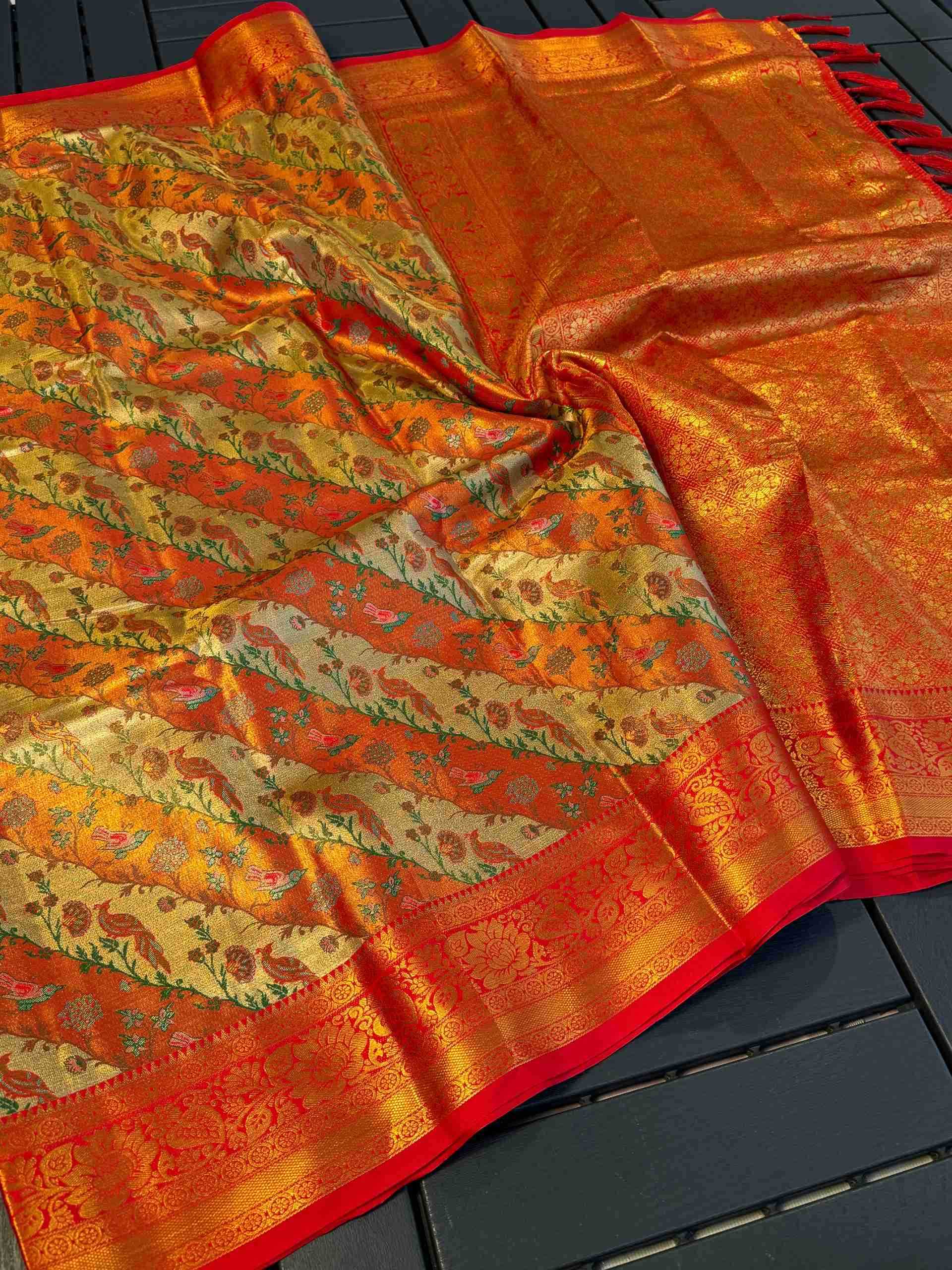 Ynf Dharmavaram Silk RIN116 REW35 Silk Sarees Wholesale Silk Sarees With Contrast Pallu Zari Border Silk Sarees Festival Silk Sarees Manufacturer