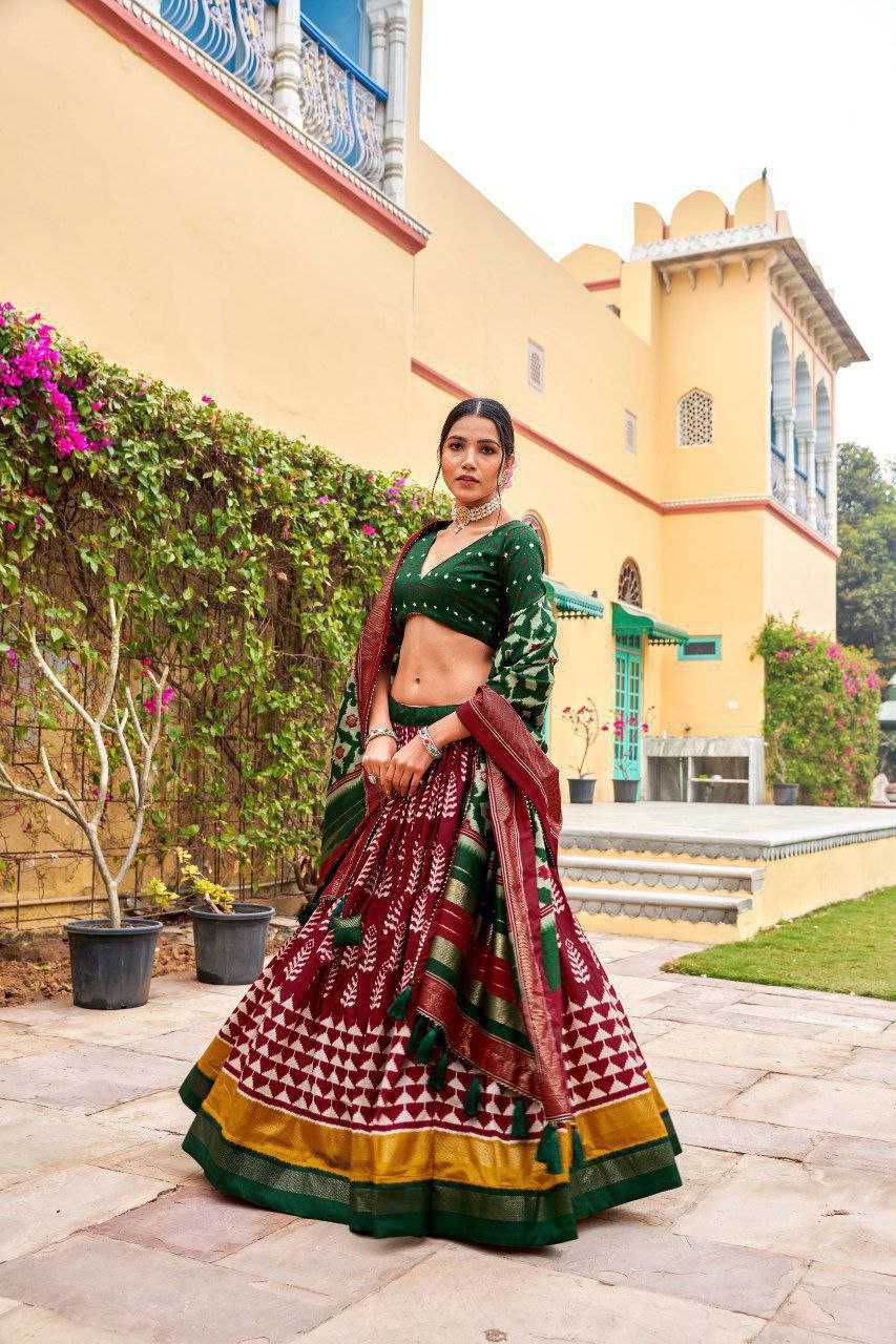 YNF DOLA  KESH187 BATIKA  LEHENGA WHOLESALE FANCY PRINTED CHANIYA CHOLI LEHENGAS  MANUFACTURER