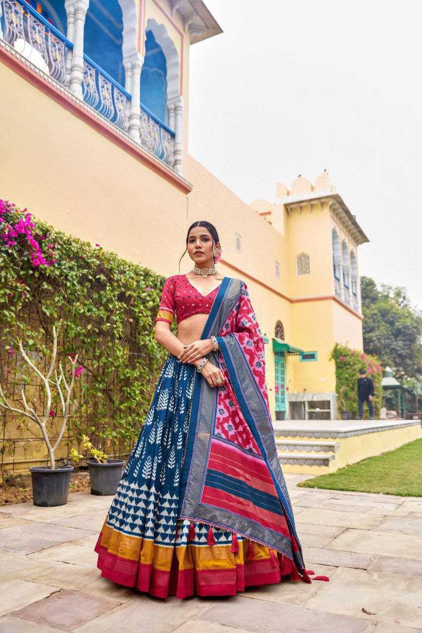 YNF DOLA  KESH187 BATIKA  LEHENGA WHOLESALE FANCY PRINTED CHANIYA CHOLI LEHENGAS  MANUFACTURER