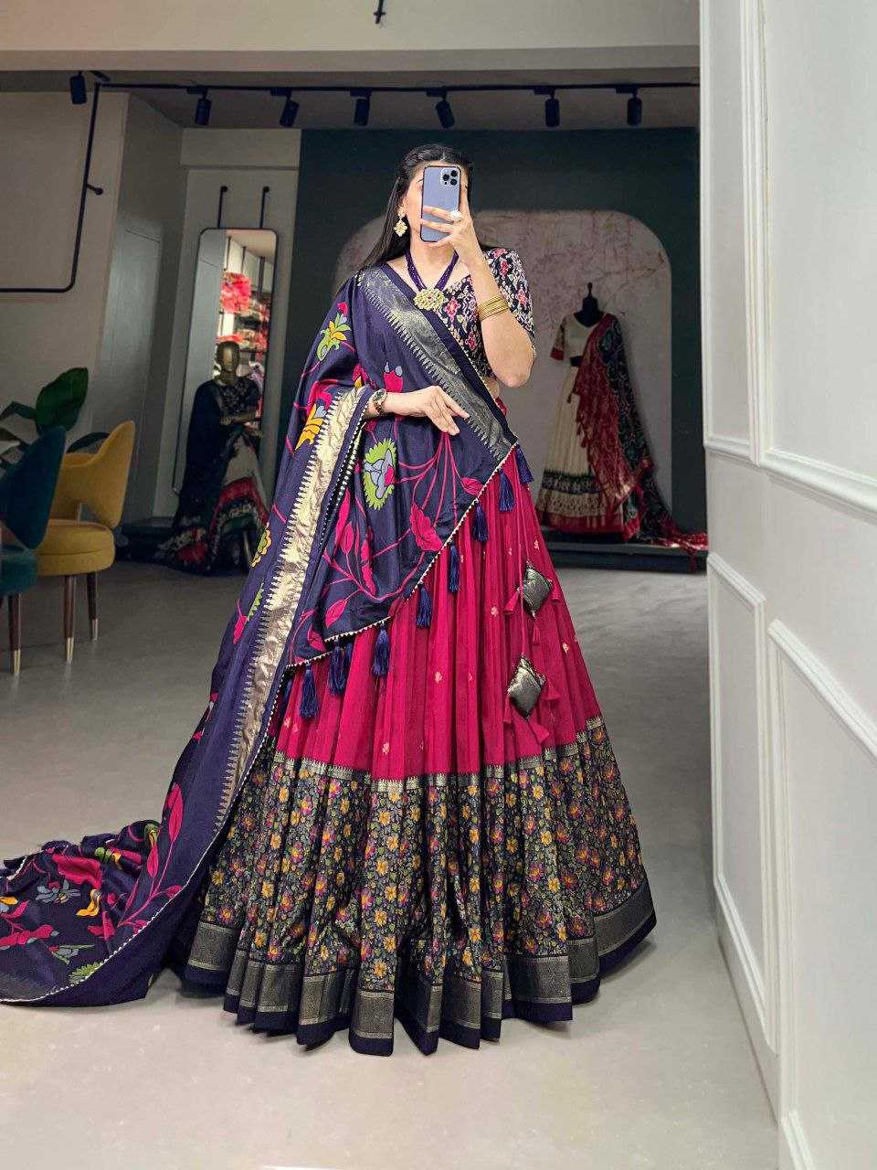 YNF DOLA KESH187 Fuldi   LEHENGA WHOLESALE FANCY PRINTED CHANIYA CHOLI LEHENGAS  MANUFACTURER