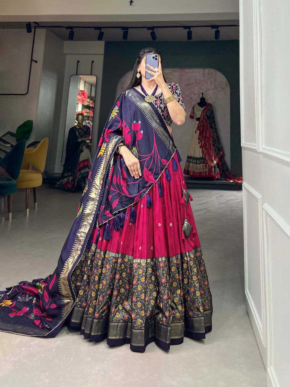 YNF DOLA KESH187 Fuldi   LEHENGA WHOLESALE FANCY PRINTED CHANIYA CHOLI LEHENGAS  MANUFACTURER