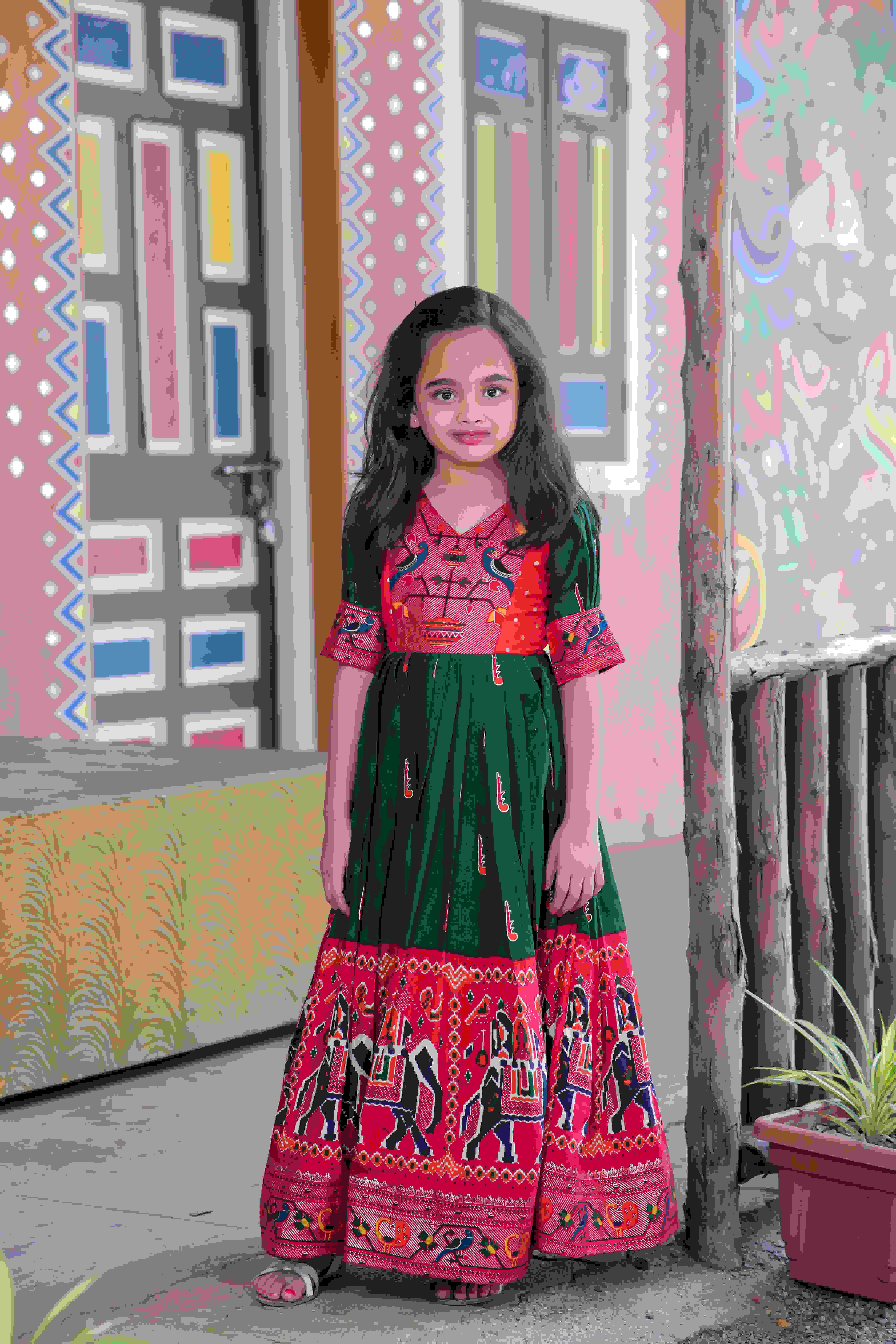 Ynf Dola Silk KESH215 1019 Kids Wear Wholesale Kids Gown Kids Frocks Kids Designer Frock Manufacturer