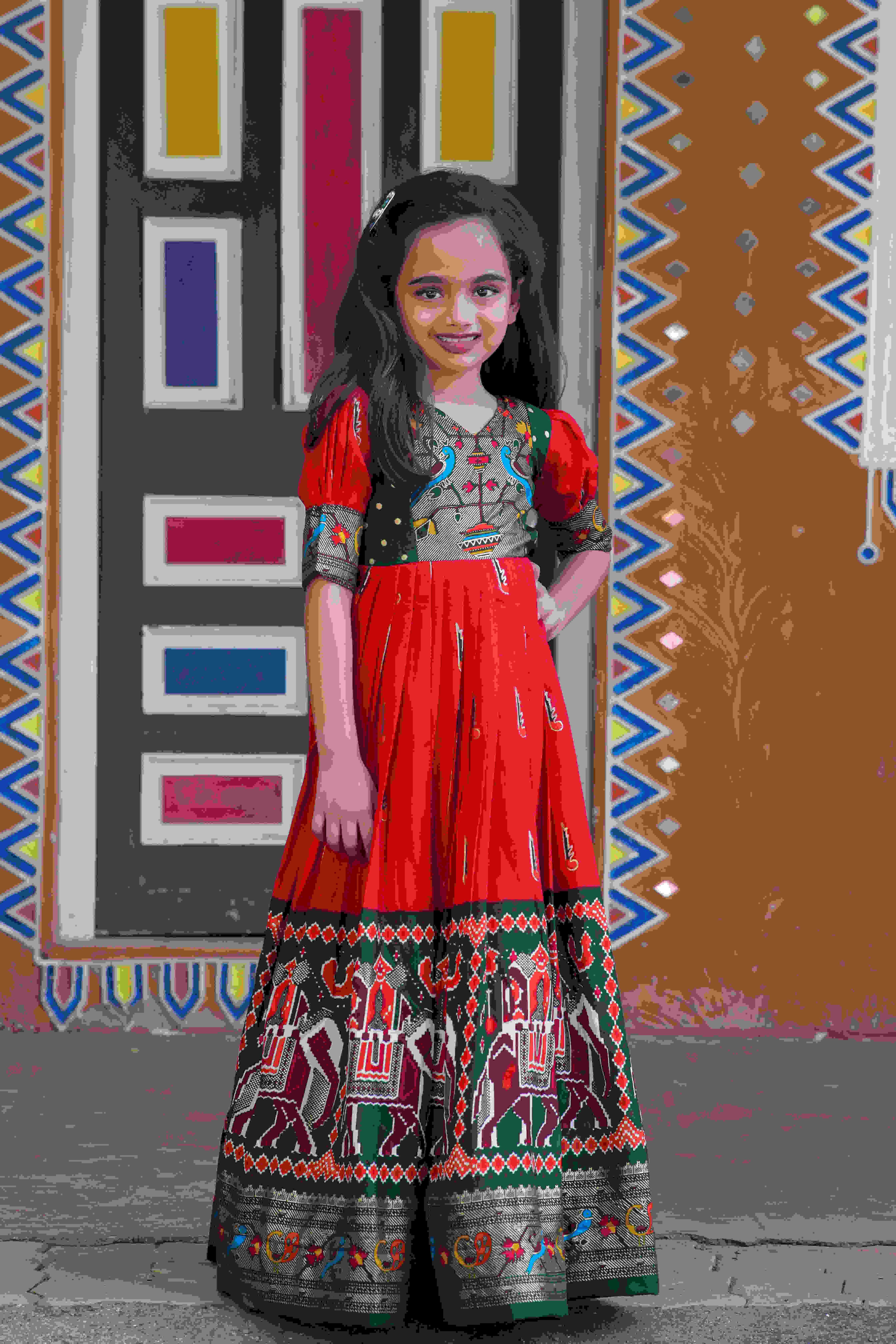 Ynf Dola Silk KESH215 1019 Kids Wear Wholesale Kids Gown Kids Frocks Kids Designer Frock Manufacturer