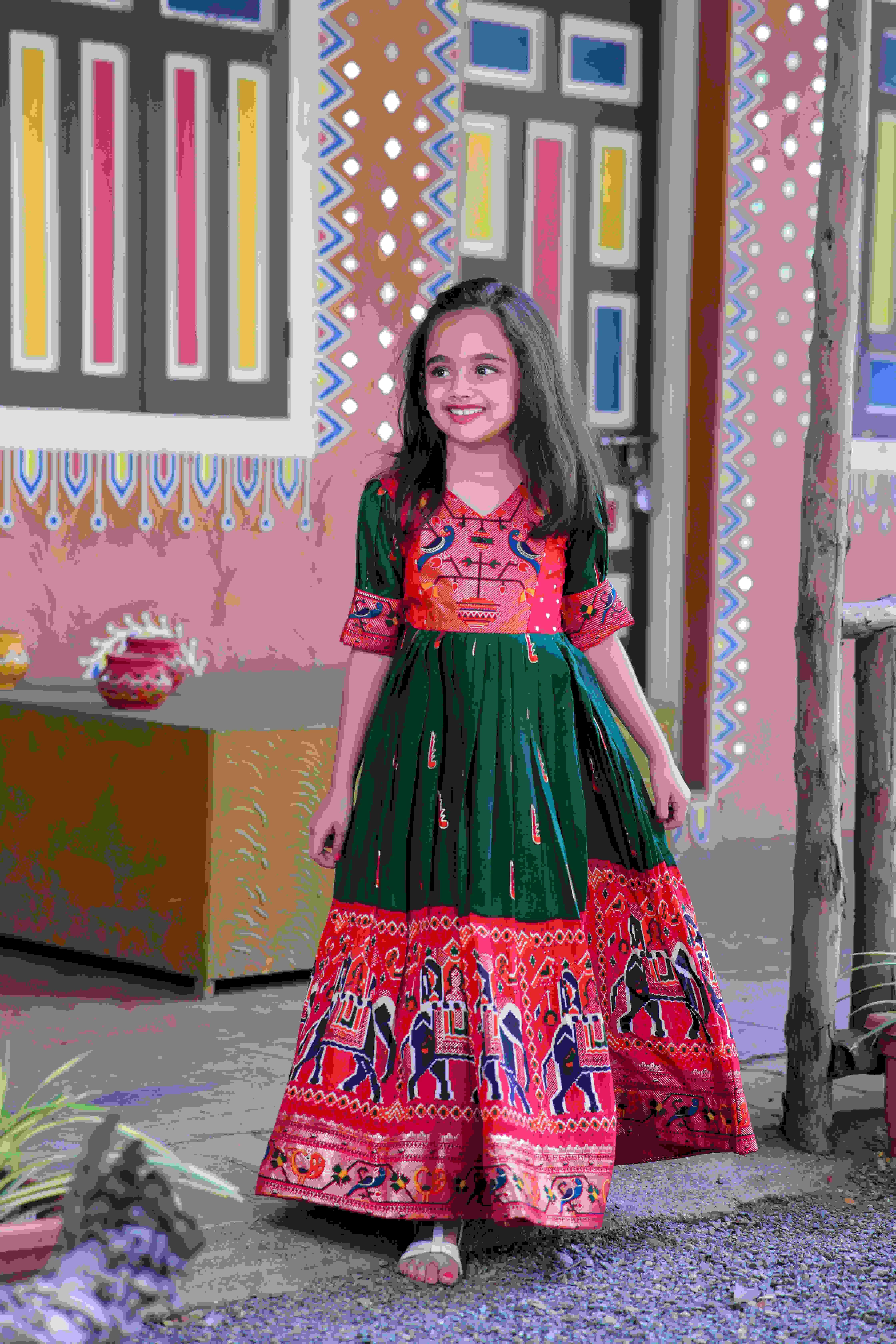 Ynf Dola Silk KESH215 1019 Kids Wear Wholesale Kids Gown Kids Frocks Kids Designer Frock Manufacturer