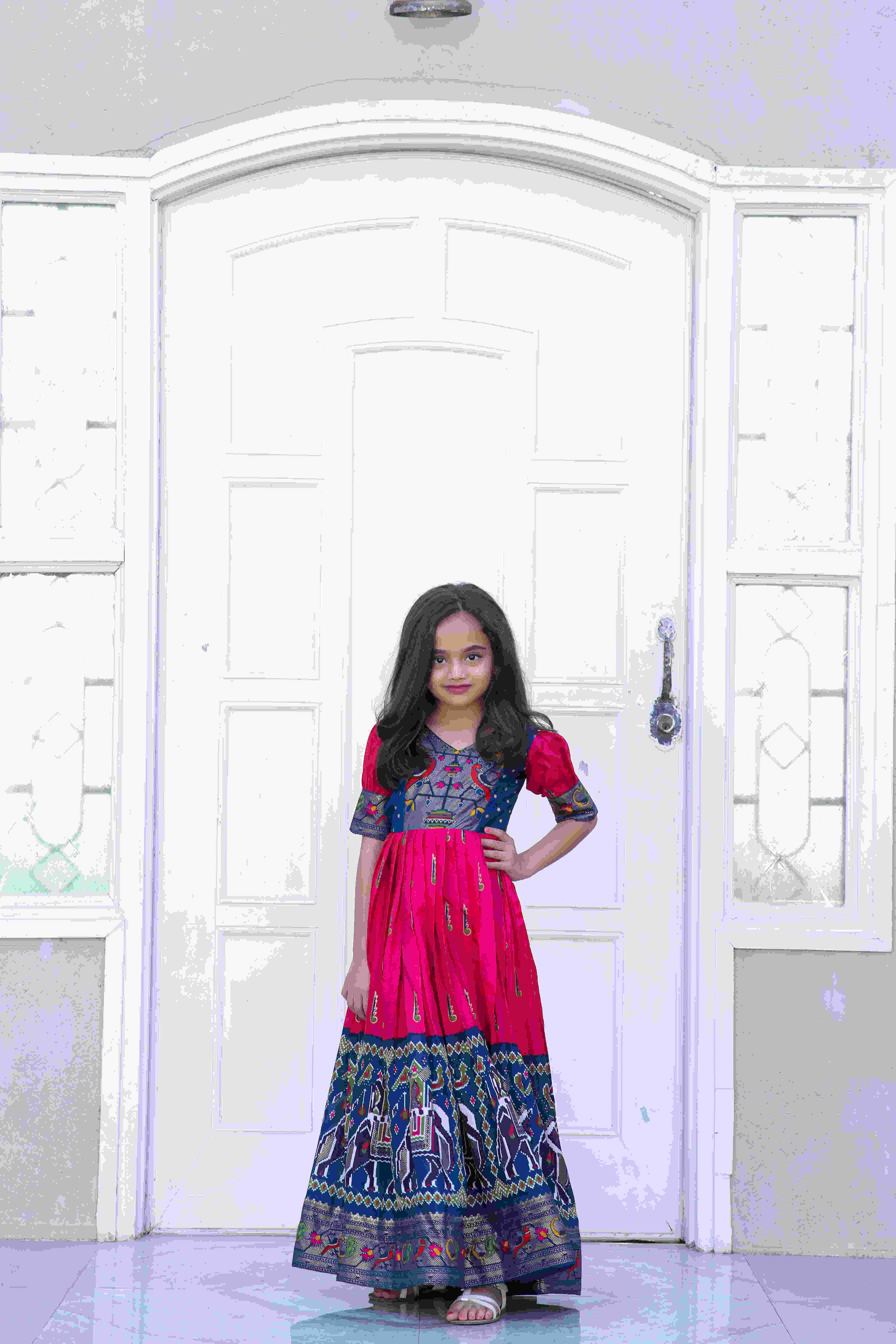 Ynf Dola Silk KESH215 1019 Kids Wear Wholesale Kids Gown Kids Frocks Kids Designer Frock Manufacturer