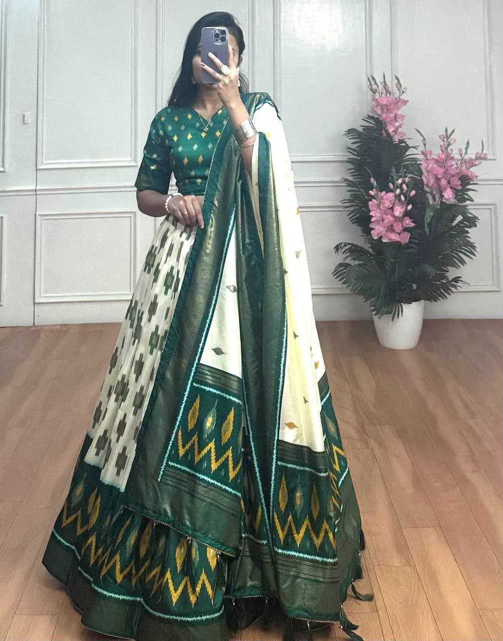 Ynf Dola Silk RIN131 ZICKZACK Lehengas Wholesale Fancy Lehenga Printed Lehenga Gota Patti Lehenga Manufacturer