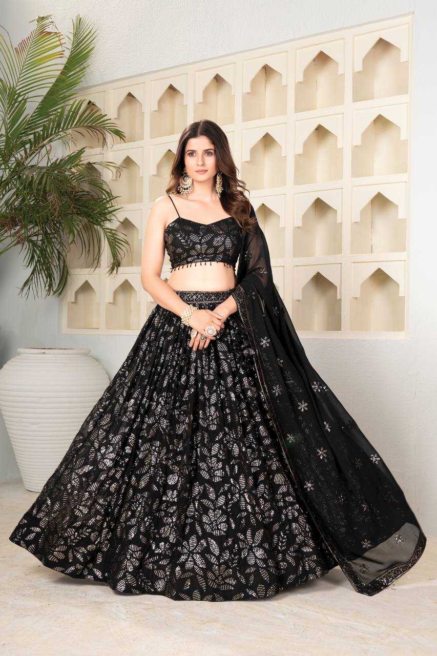 YNF FAUX BLOOMING KESH408 6025 LEHENGA WHOLESALE EMBROIDERED SEQUINS DESIGNER LEHENGA MANUFACTURER