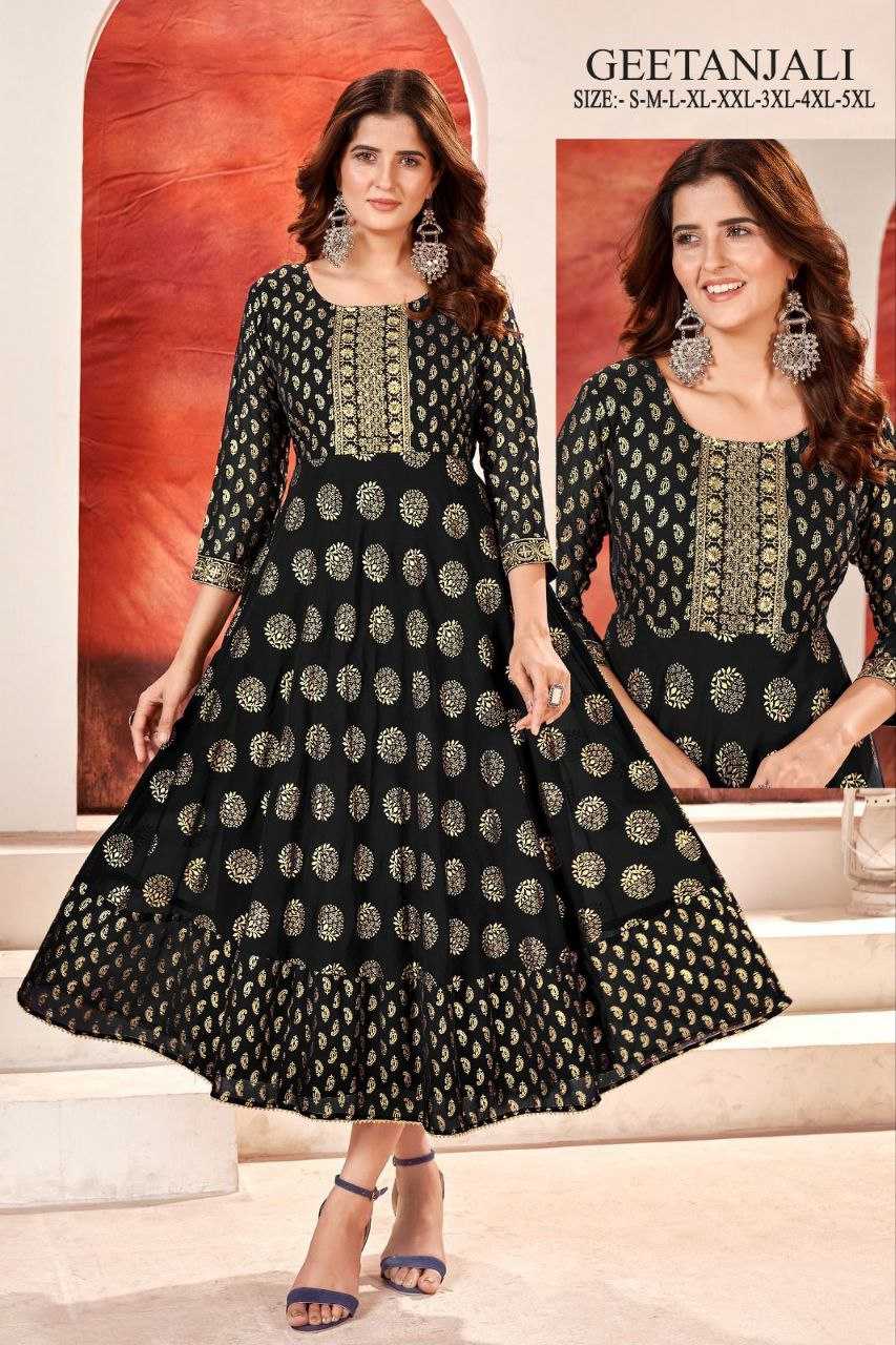 Ynf Faux Georgette KESH246 GEETANJALI Suits & Dresses Wholesale Ladies Suits Embroidery Suits Gown Dresses Manufacturer