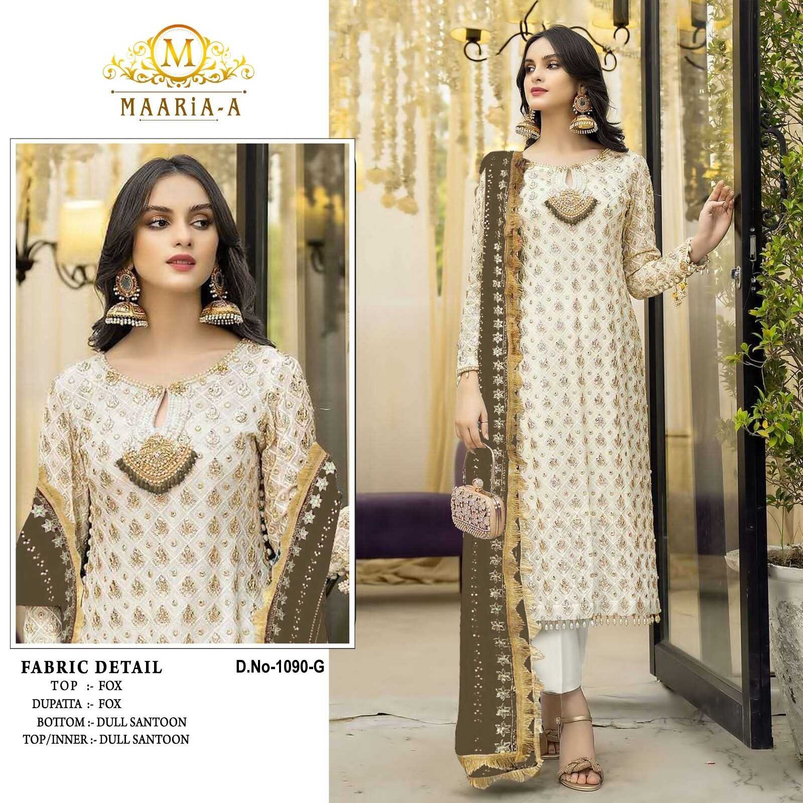 Ynf Faux Georgette KESH379 1090 Suits & Dresses Wholesale Embroidery Suits Georgette Suit Semi Stitched Suits Manufacturer