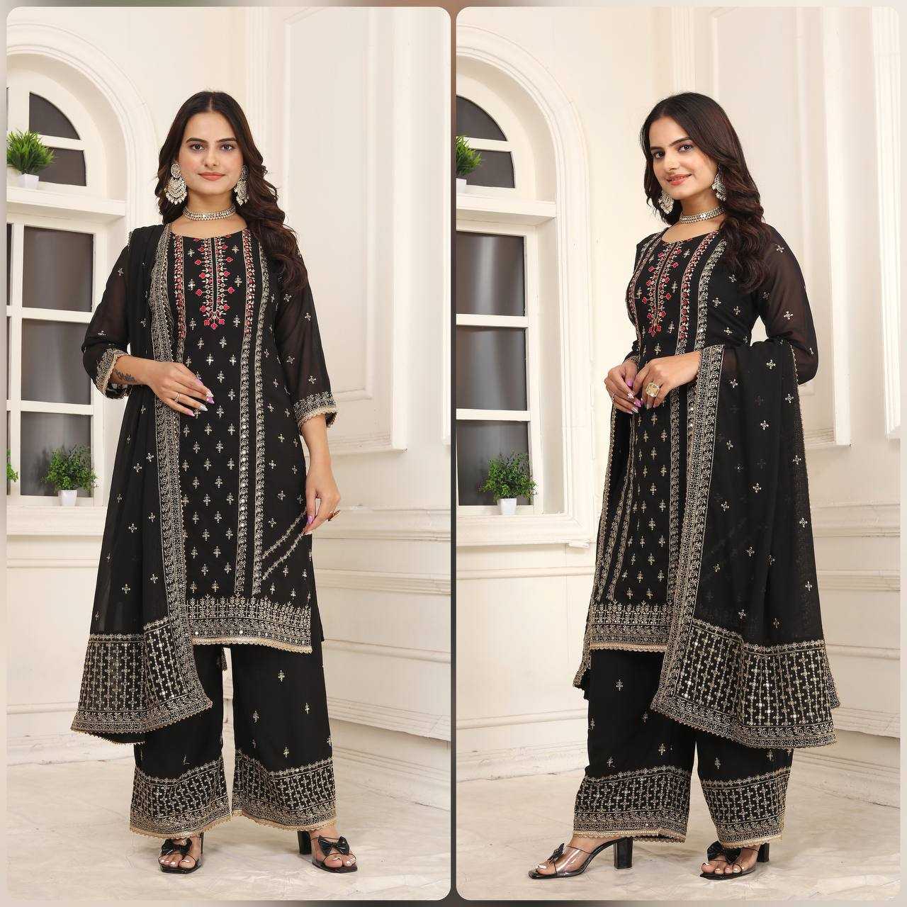 YNF FAUX GEORGETTE KESH399 3102 SUITS & DRESSES WHOLESALE GEORGETTE EMBROIDERY PAKISTANI SUITS MANUFACTURER