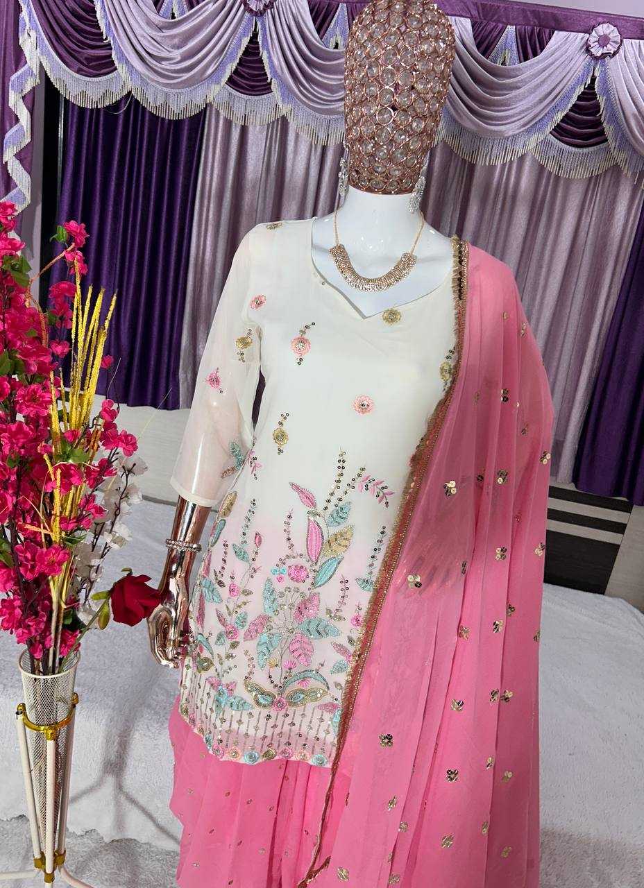 YNF FAUX GEORGETTE KESH399 3120 SUITS & DRESSES WHOLESALE GEORGETTE EMBROIDERED DHOTI SALWAR SUITS MANUFACTURER