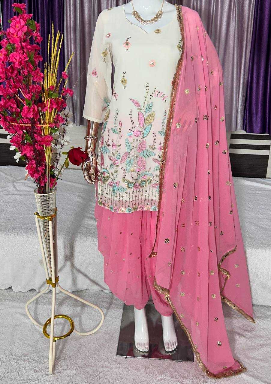 YNF FAUX GEORGETTE KESH399 3120 SUITS & DRESSES WHOLESALE GEORGETTE EMBROIDERED DHOTI SALWAR SUITS MANUFACTURER