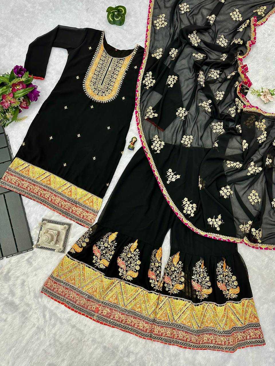 Ynf Faux Georgette KESH413 1050 Suits & Dresses Wholesale Georgette Suit Designer Suits Embroidered Suits Manufacturer