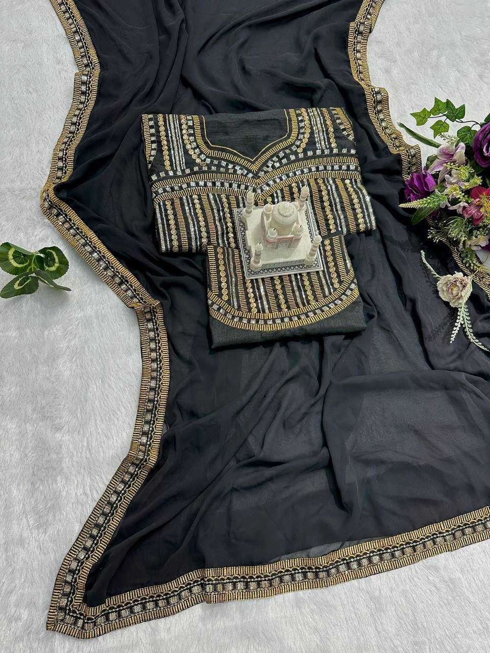 Ynf Faux Georgette KESH413 468 Bollywood Collections Wholesale Jannat Zubair Rahmani Manufacturer