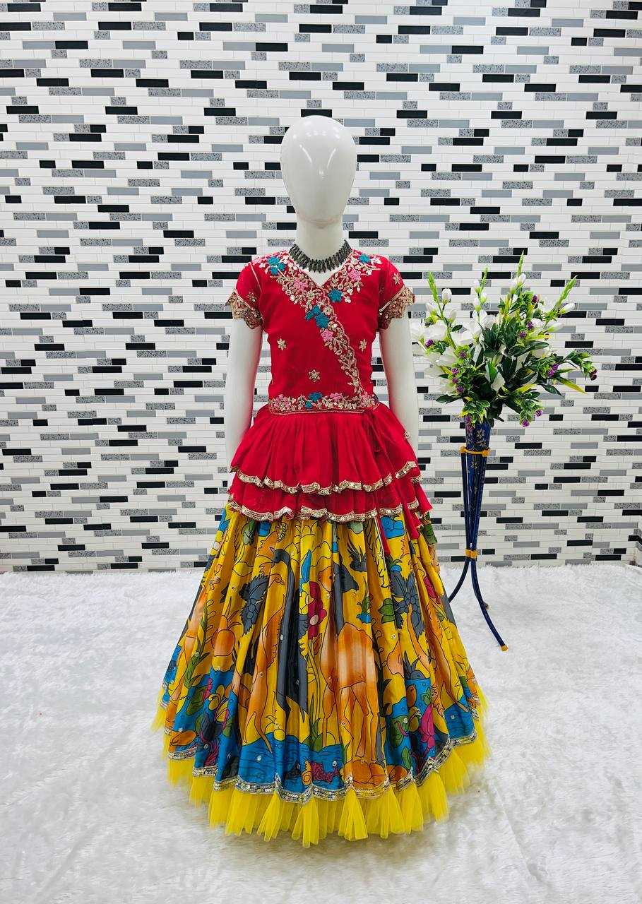 Ynf Faux Georgette RIN154 187 Kids Wear Wholesale Kids Lehenga Girls Ethnic Wear Baby Girl Lehenga Manufacturer