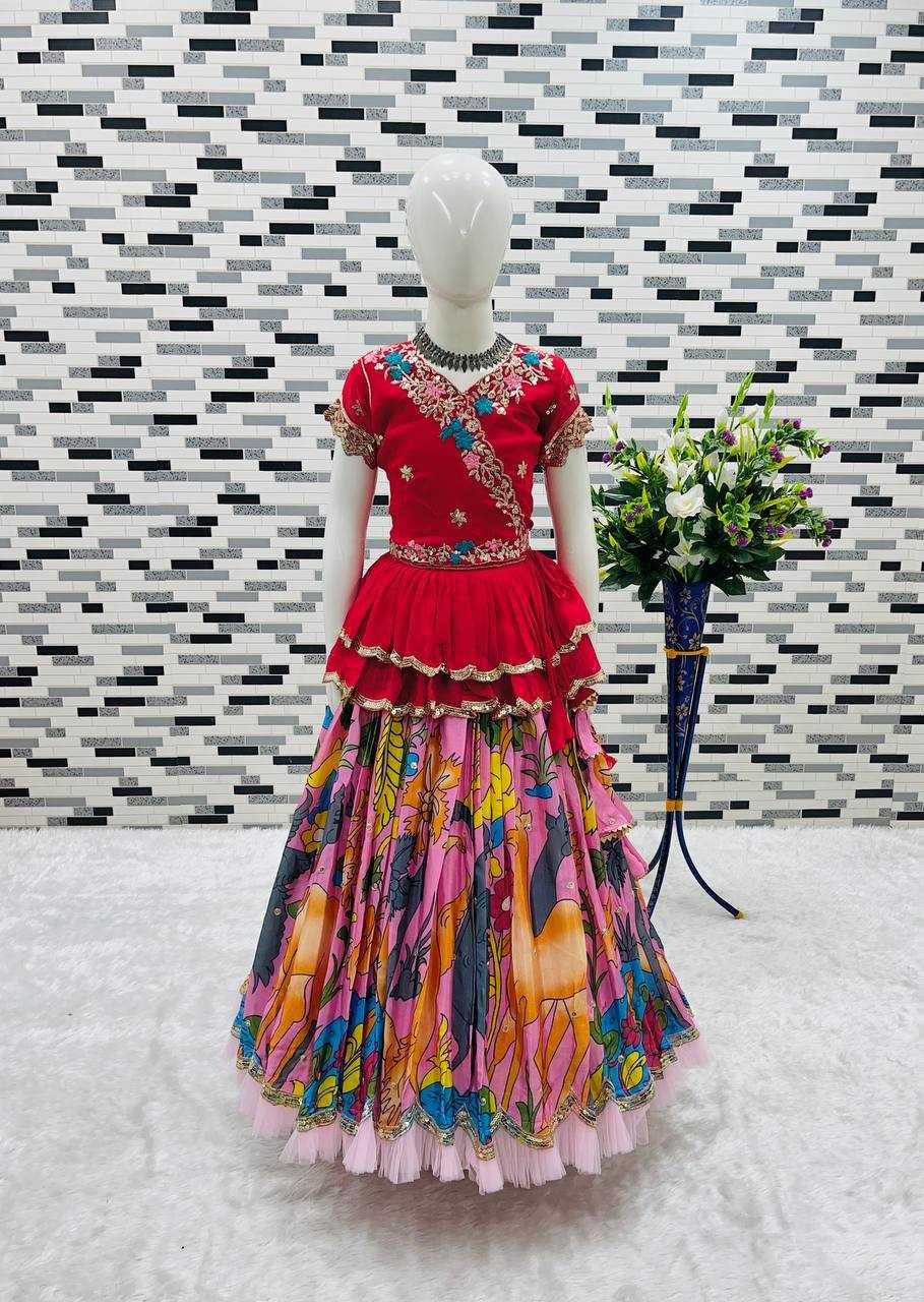 Ynf Faux Georgette RIN154 187 Kids Wear Wholesale Kids Lehenga Girls Ethnic Wear Baby Girl Lehenga Manufacturer