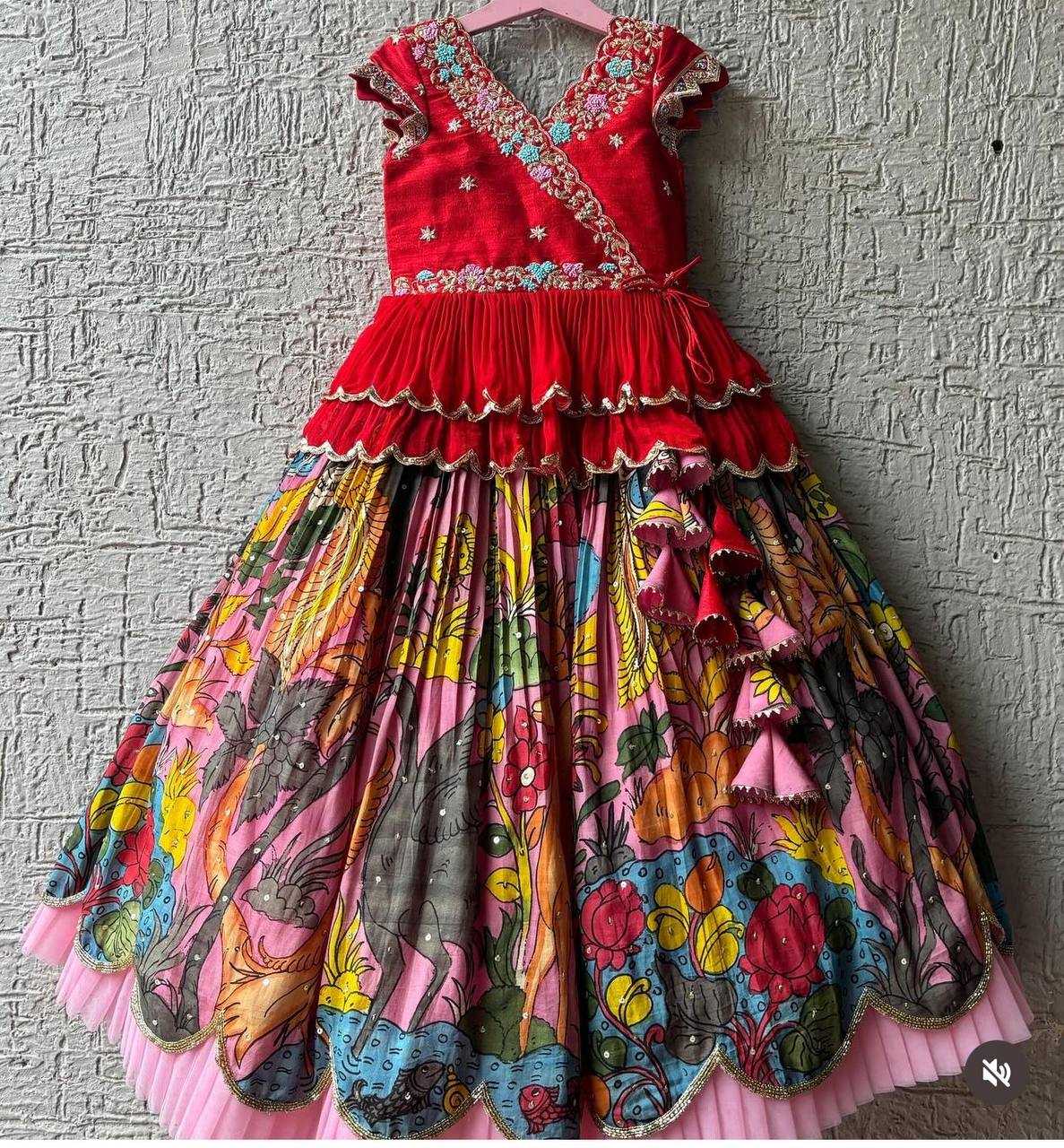 Ynf Faux Georgette RIN154 187 Kids Wear Wholesale Kids Lehenga Girls Ethnic Wear Baby Girl Lehenga Manufacturer