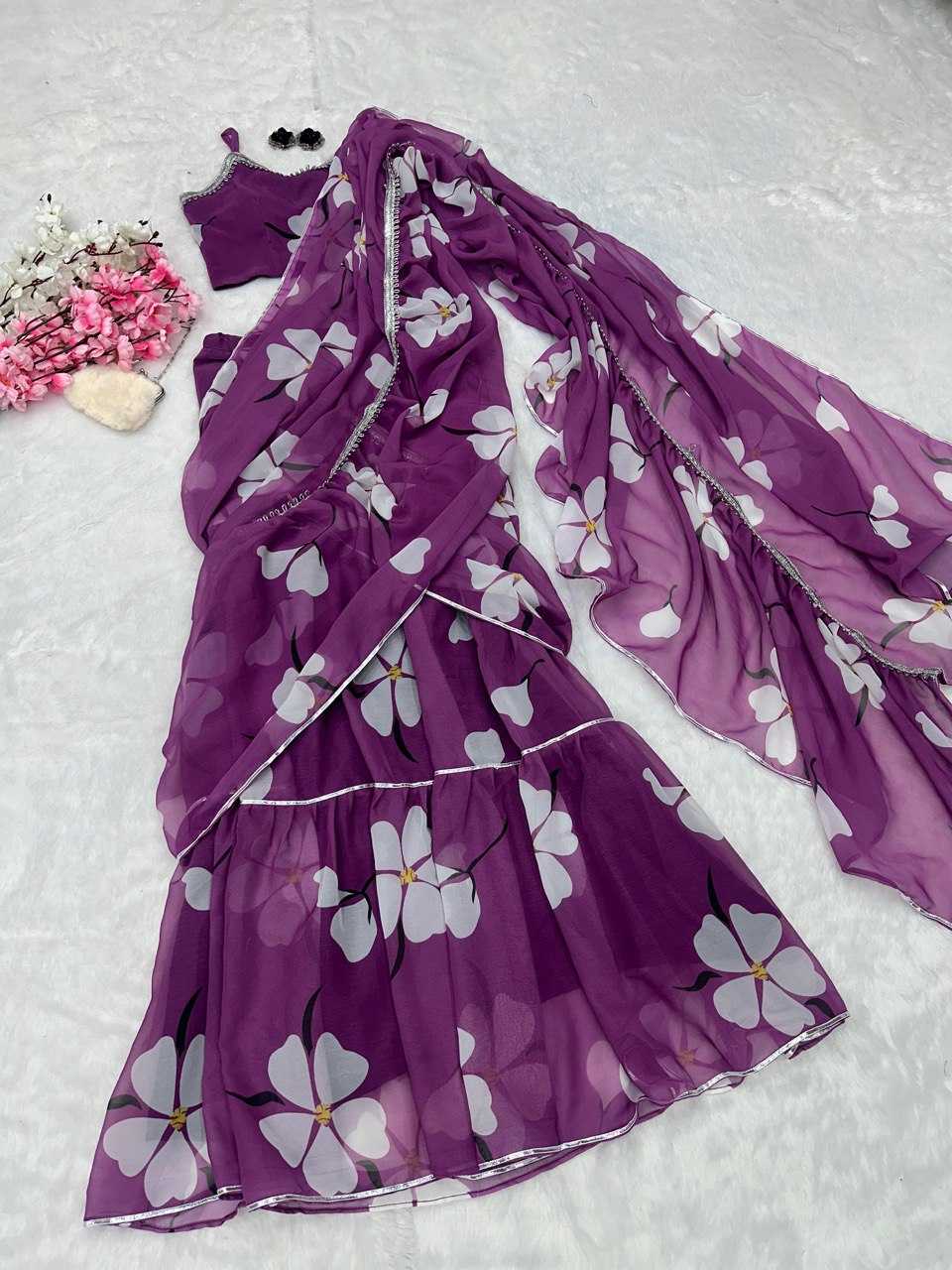 YNF GEORGETTE KESH154 272 SAREES WHOLESALE FANCY PRINTED GEORGETTE SAREES MANUFACTURER