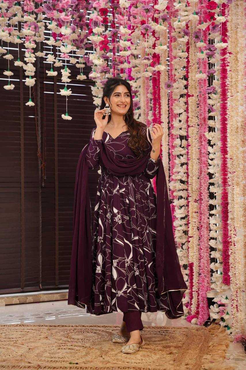 YNF GEORGETTE KESH232 1482 GOWNS WHOLESALE PRINTED  LONG FANCY GOWNS MANUFACTURER