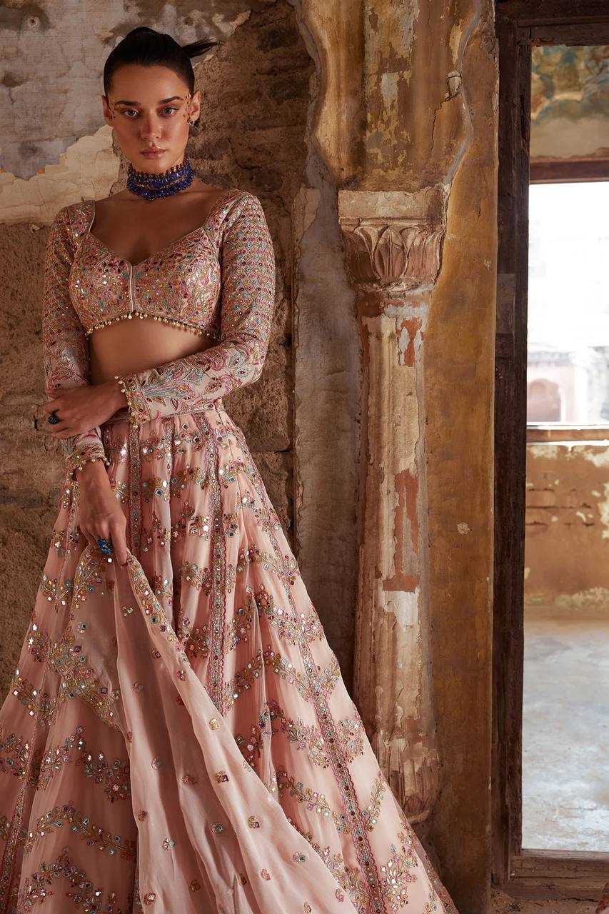 YNF GEORGETTE  KESH270 68 LEHENGA  WHOLESALEZARI WEDDING GEORGETTE LEHENGA  MANUFACTURER