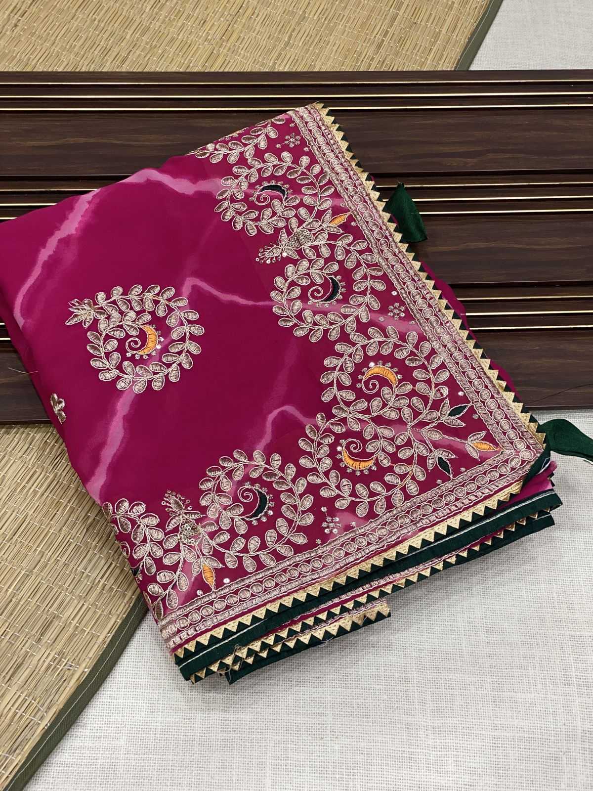 Ynf Georgette KESH285 ADS 17 Sarees Wholesale Designer Sarees Georgette Sarees Leheriya Sarees Manufacturer