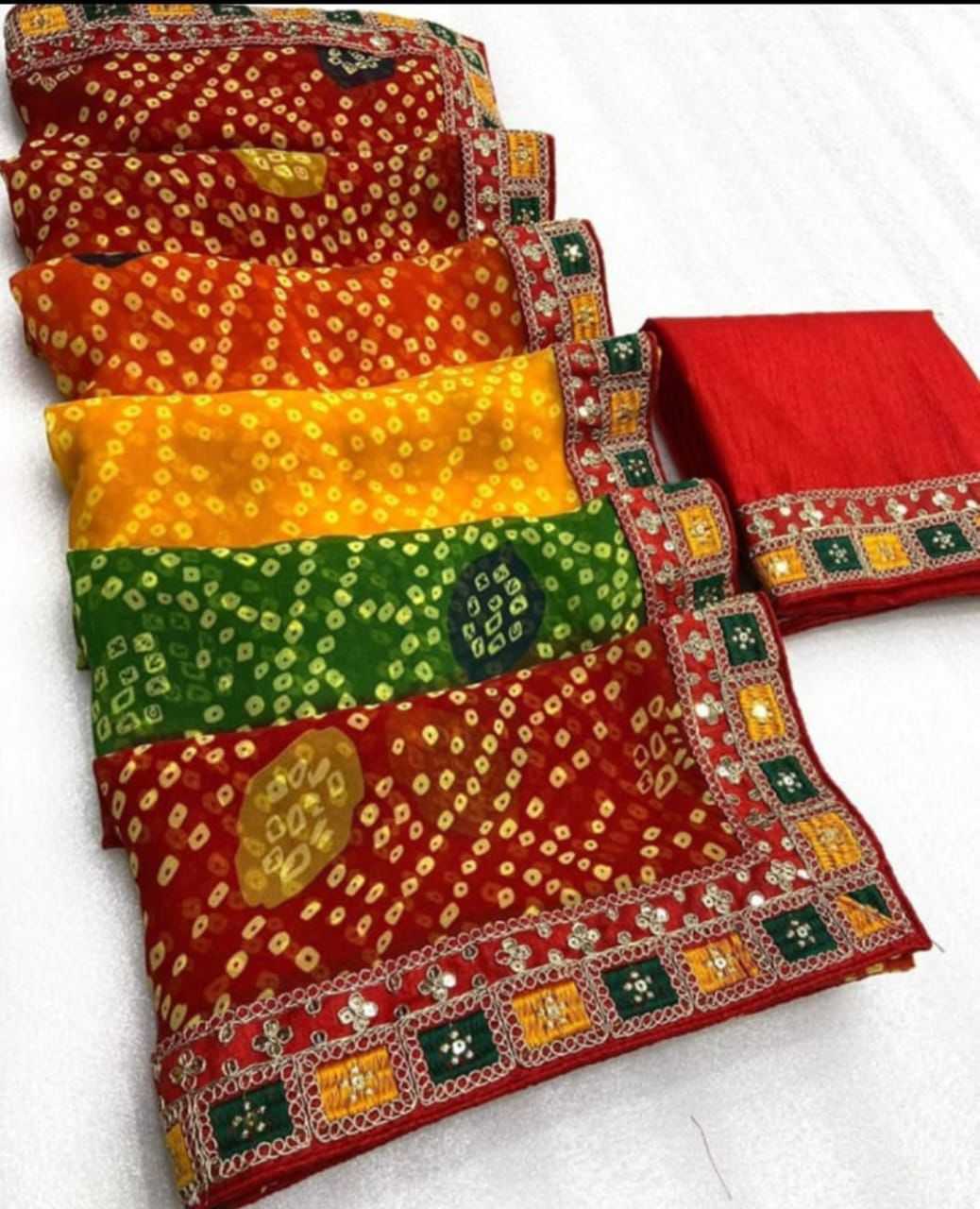 Ynf Georgette KESH285 ADS 19 Sarees Wholesale Georgette Sarees Leheriya Sarees Sarees With Blouse Manufacturer