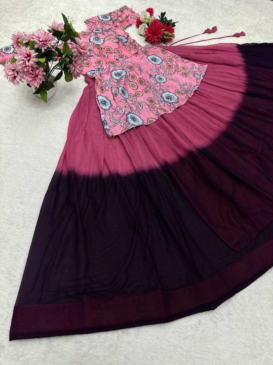 YNF GEORGETTE KESH367 169 LEHENGA WHOLESALE GEORGETTE PRINTED HANDLOOM LEHENGA MANUFACTURER