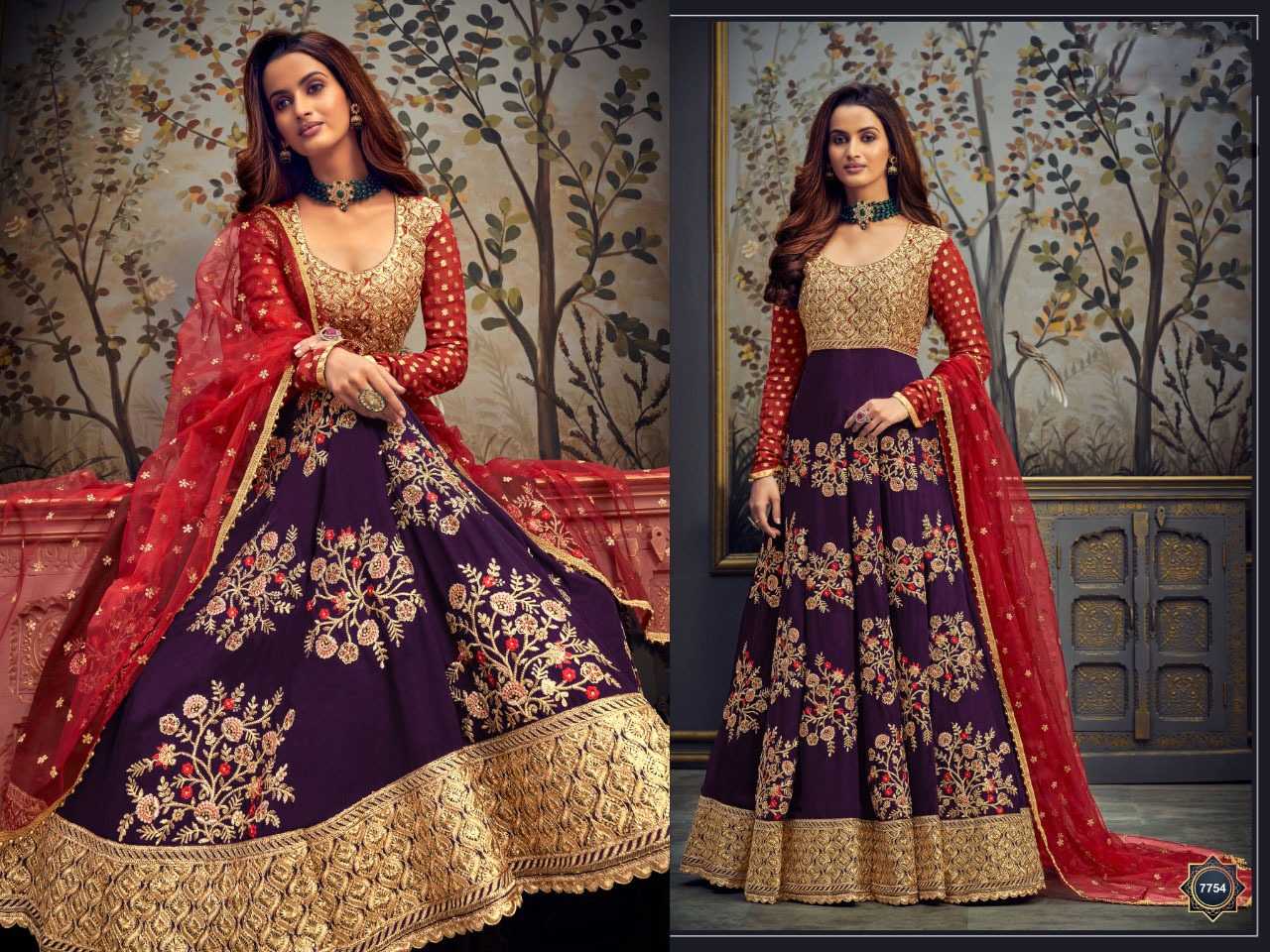 Ynf Georgette KESH379 7754 Suits & Dresses Wholesale Embroidery Suits Georgette Suit Semi Stitched Suits Manufacturer