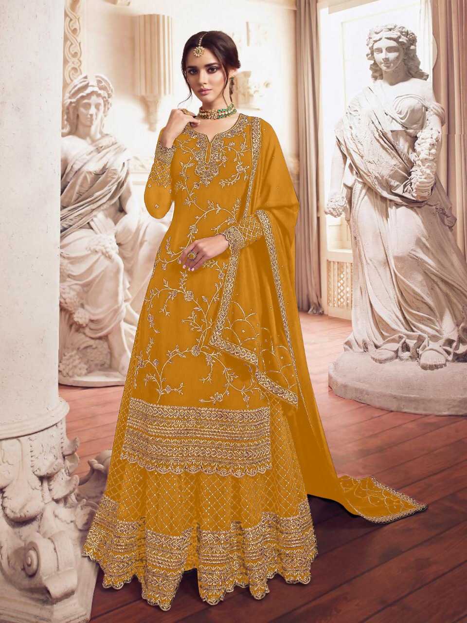 Ynf Georgette KESH379 Kaseesh Parimahal Suits & Dresses Wholesale Sharara Salwar Suits Georgette Suit Semi Stitched Suits Manufacturer