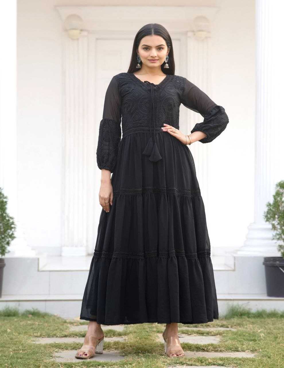 YNF GEORGETTE KESH394 16 GOWNS WHOLESALE LONG ANARKALI GEORGETTE MANUFACTURER