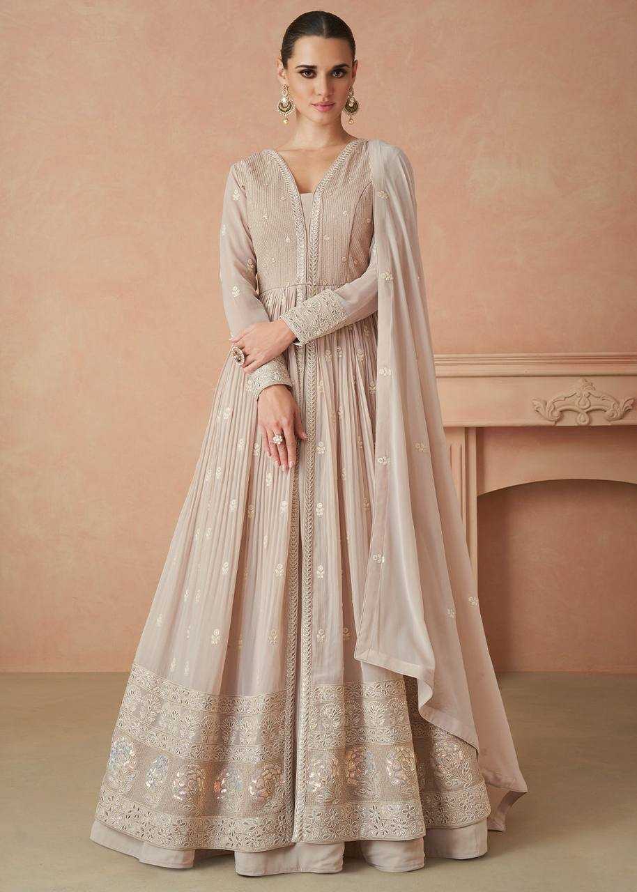 YNF GEORGETTE KESH398 1144 GOWN WHOLESALE DESIGNER EMBROIDERY PARTY WEAR GOWNS MANUFACTURER