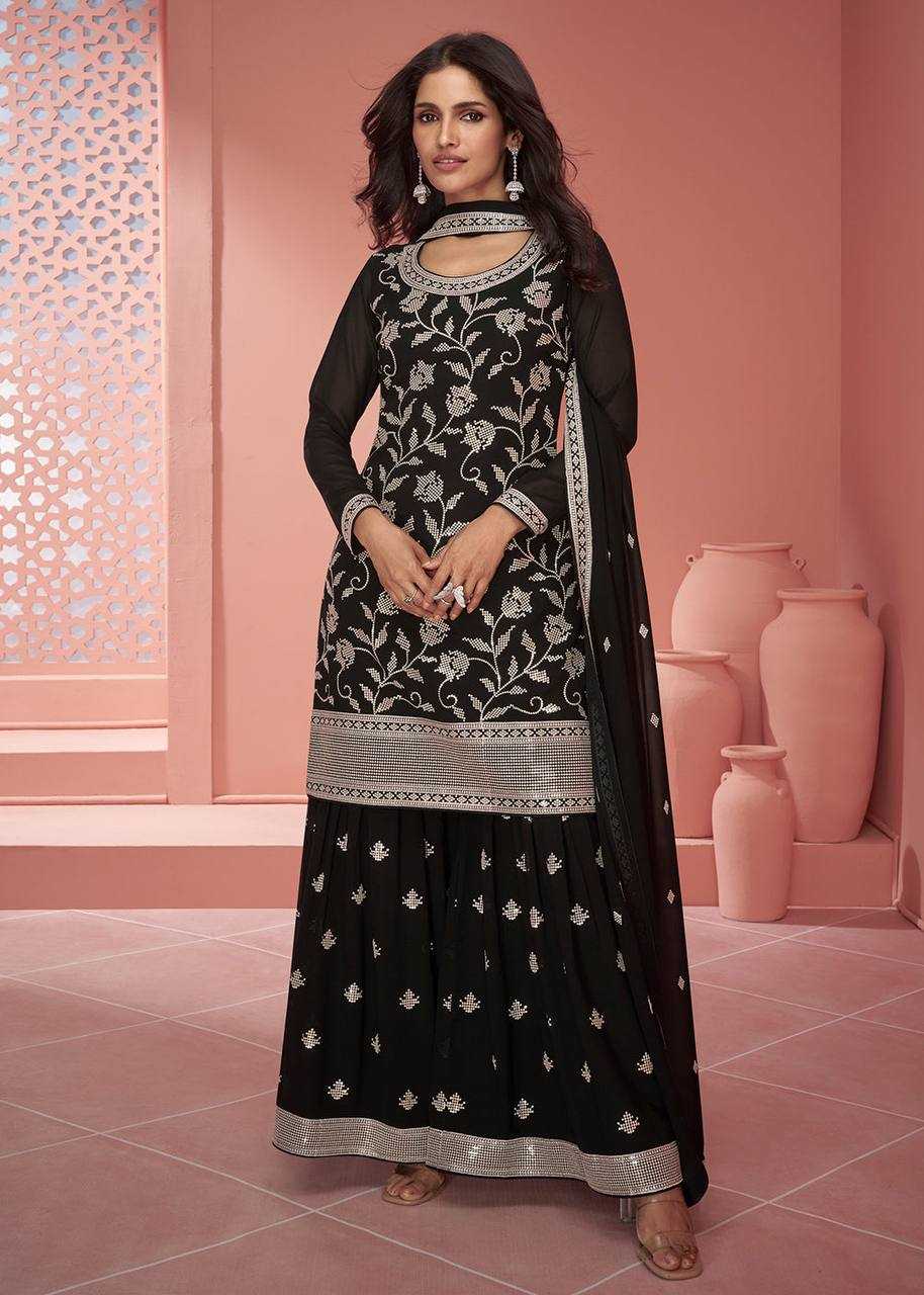 YNF GEORGETTE KESH398 1161 SUIT WHOLESALE GEORGETTE EMBROIDERY WEDDING SUITS MANUFACTURER 