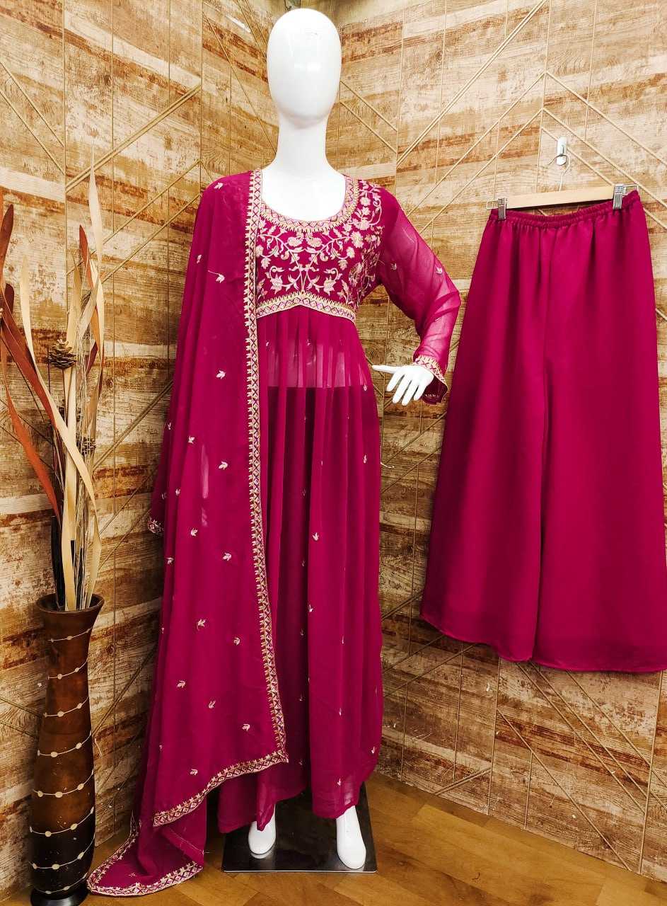 YNF GEORGETTE KESH409 005 SUIT WHOLESALE EMBROIDERY GEORGETTE LADIES SUIT MANUFACTURER