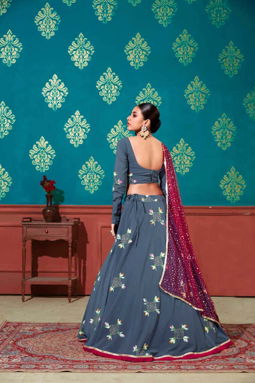 Ynf Georgette KESH417 1642 Lehengas Wholesale Fancy Lehenga Printed Lehenga Simple Lehenga Manufacturer