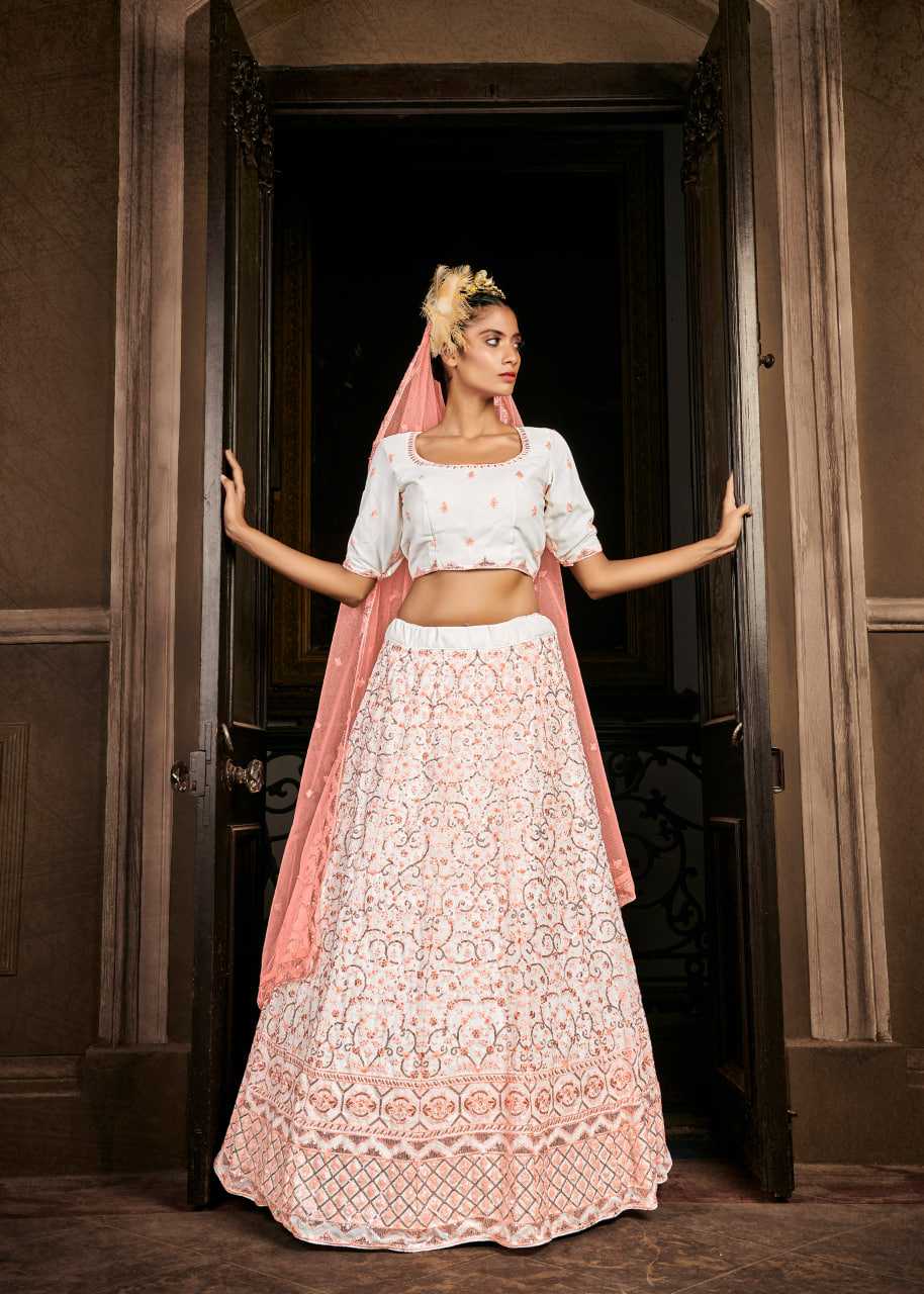 Ynf Georgette KESH417 1712 Lehengas Wholesale Embroidered Lehenga Thread Work Lehenga Sequins Lehenga Manufacturer