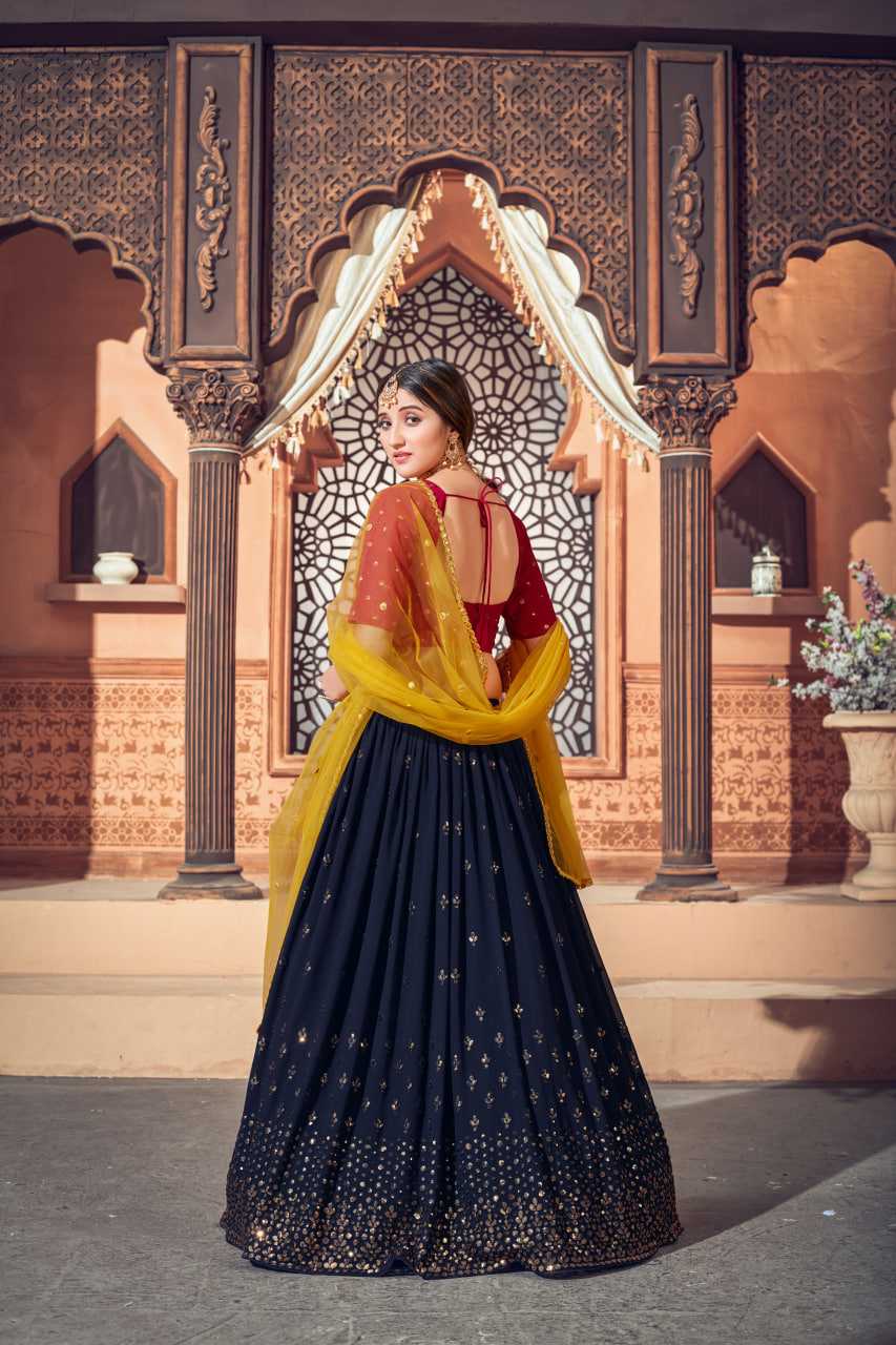 Ynf Georgette KESH417 1724 Lehengas Wholesale Embroidered Lehenga Thread Work Lehenga Sequins Lehenga Manufacturer