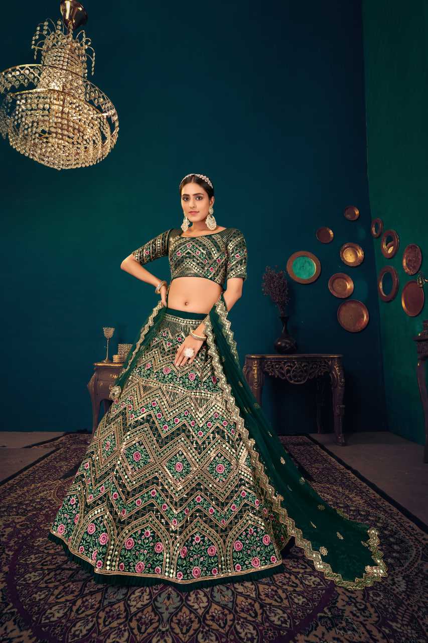 Ynf Georgette KESH417 1814 Lehengas Wholesale Embroidered Lehenga Gota Patti Lehenga Sequins Lehenga Manufacturer