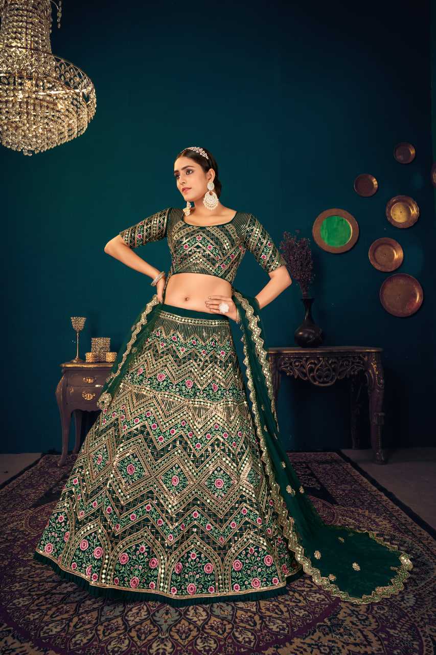 Ynf Georgette KESH417 1814 Lehengas Wholesale Embroidered Lehenga Gota Patti Lehenga Sequins Lehenga Manufacturer