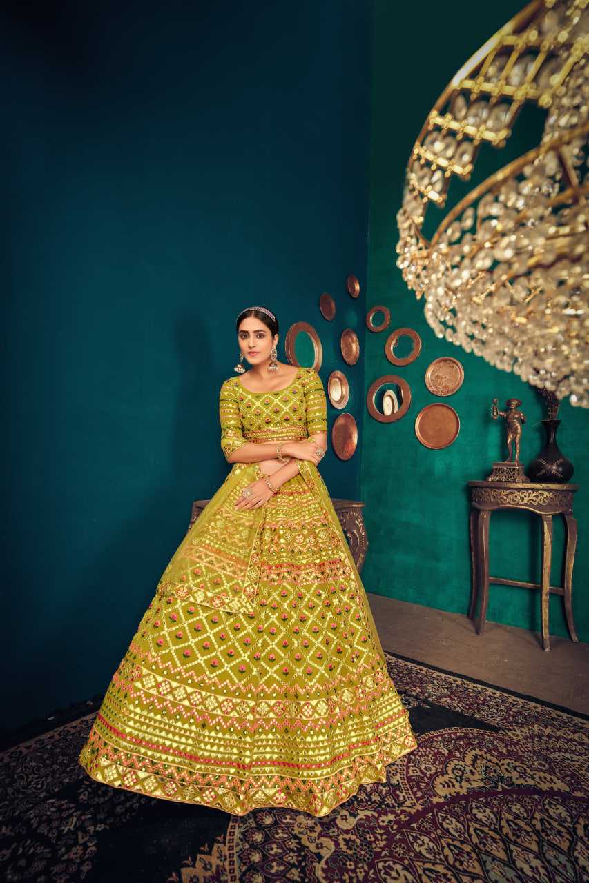 Ynf Georgette KESH417 1822 Lehengas Wholesale Embroidered Lehenga Gota Patti Lehenga Sequins Lehenga Manufacturer