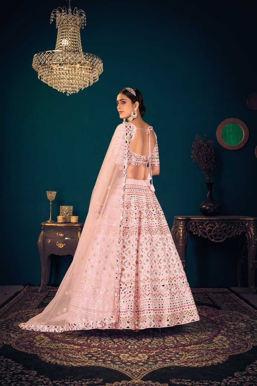 Ynf Georgette KESH417 1822 Lehengas Wholesale Embroidered Lehenga Gota Patti Lehenga Sequins Lehenga Manufacturer