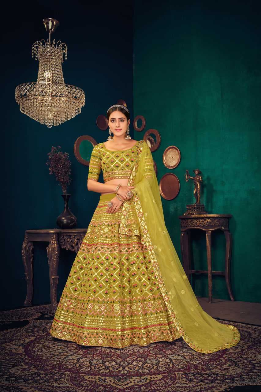 Ynf Georgette KESH417 1822 Lehengas Wholesale Embroidered Lehenga Gota Patti Lehenga Sequins Lehenga Manufacturer